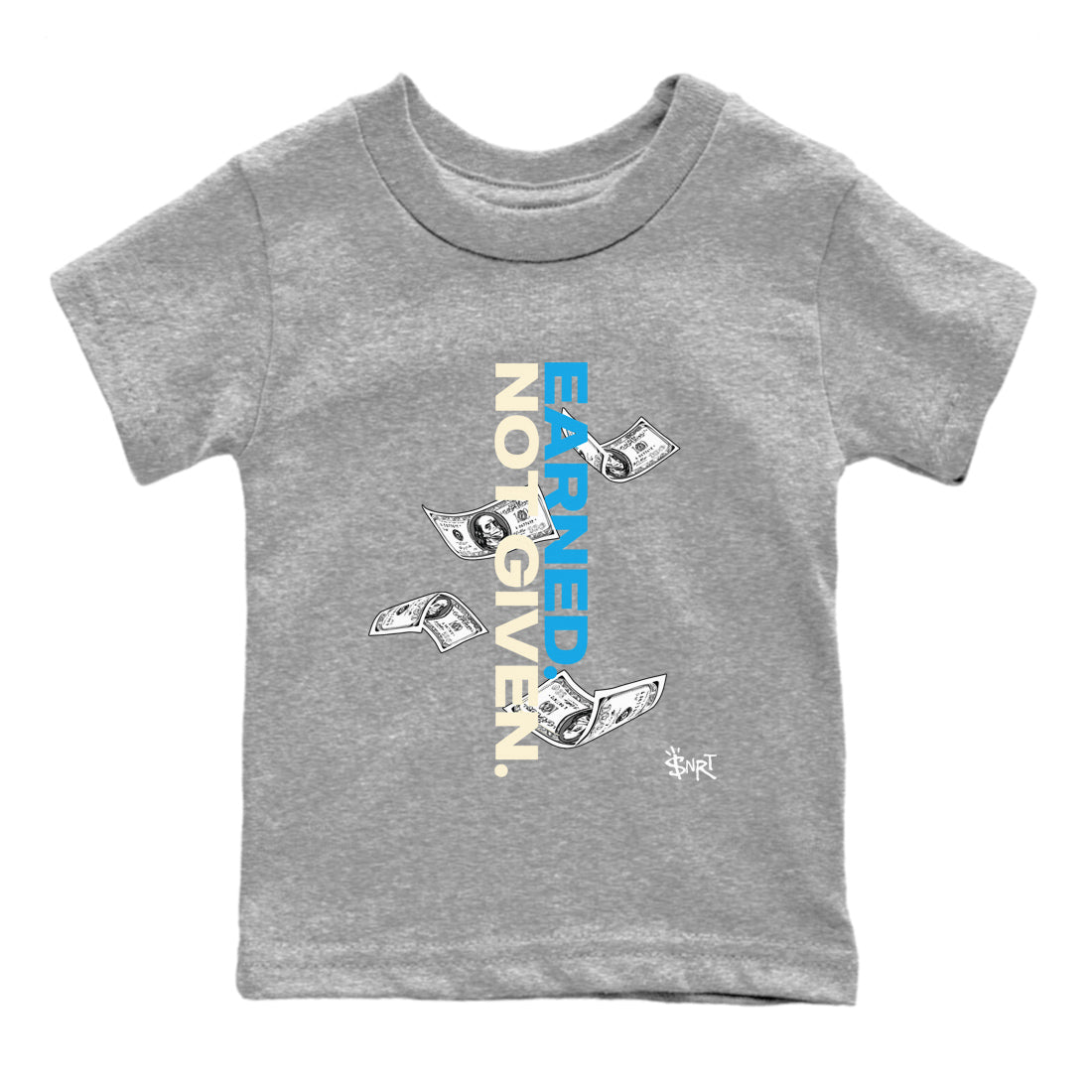 Earned Not Given snkmatch Tees Kids - Air Jordan 1 UNC Reimagined
