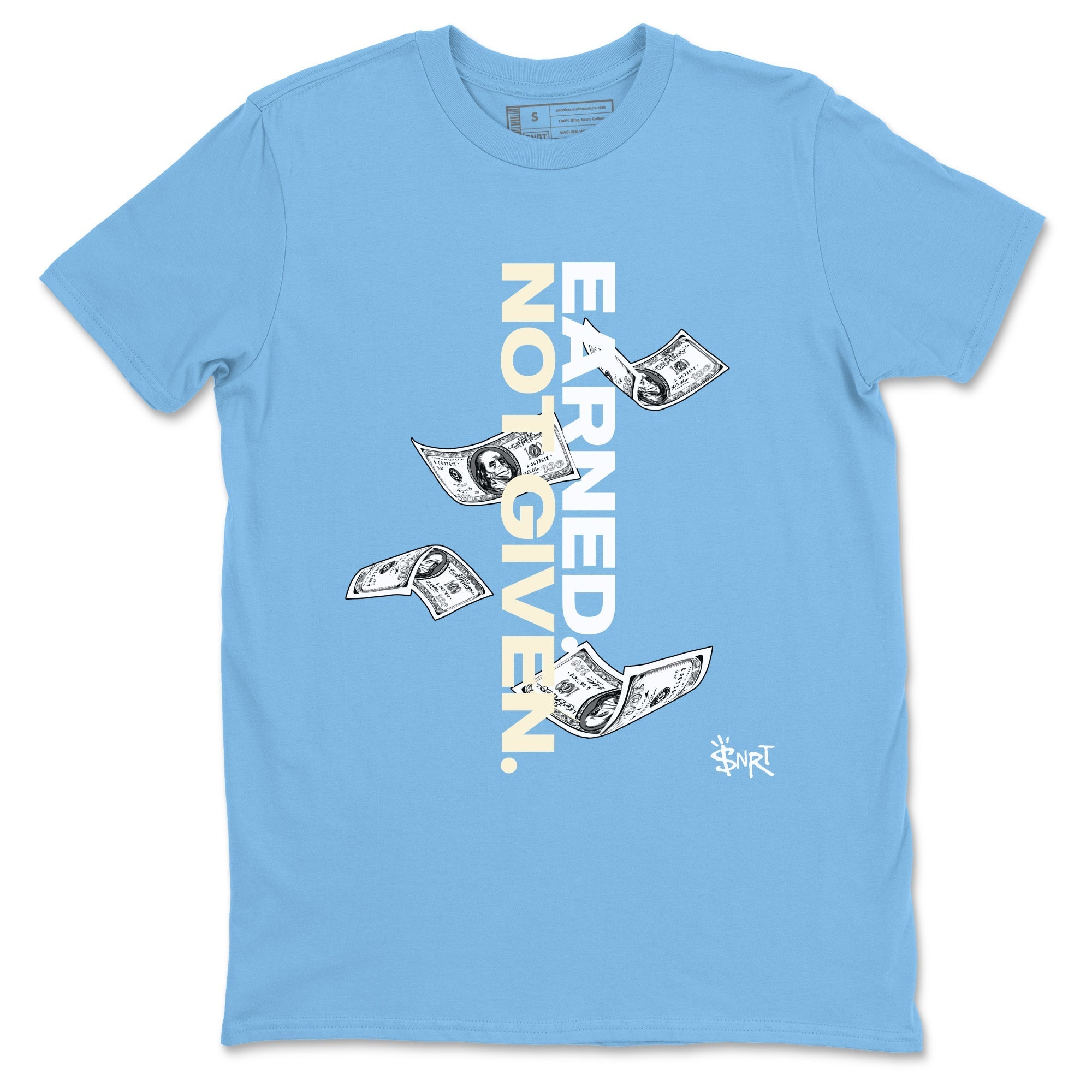 Earned Not Given snkmatch Tees - Air Jordan 1 UNC Reimagined