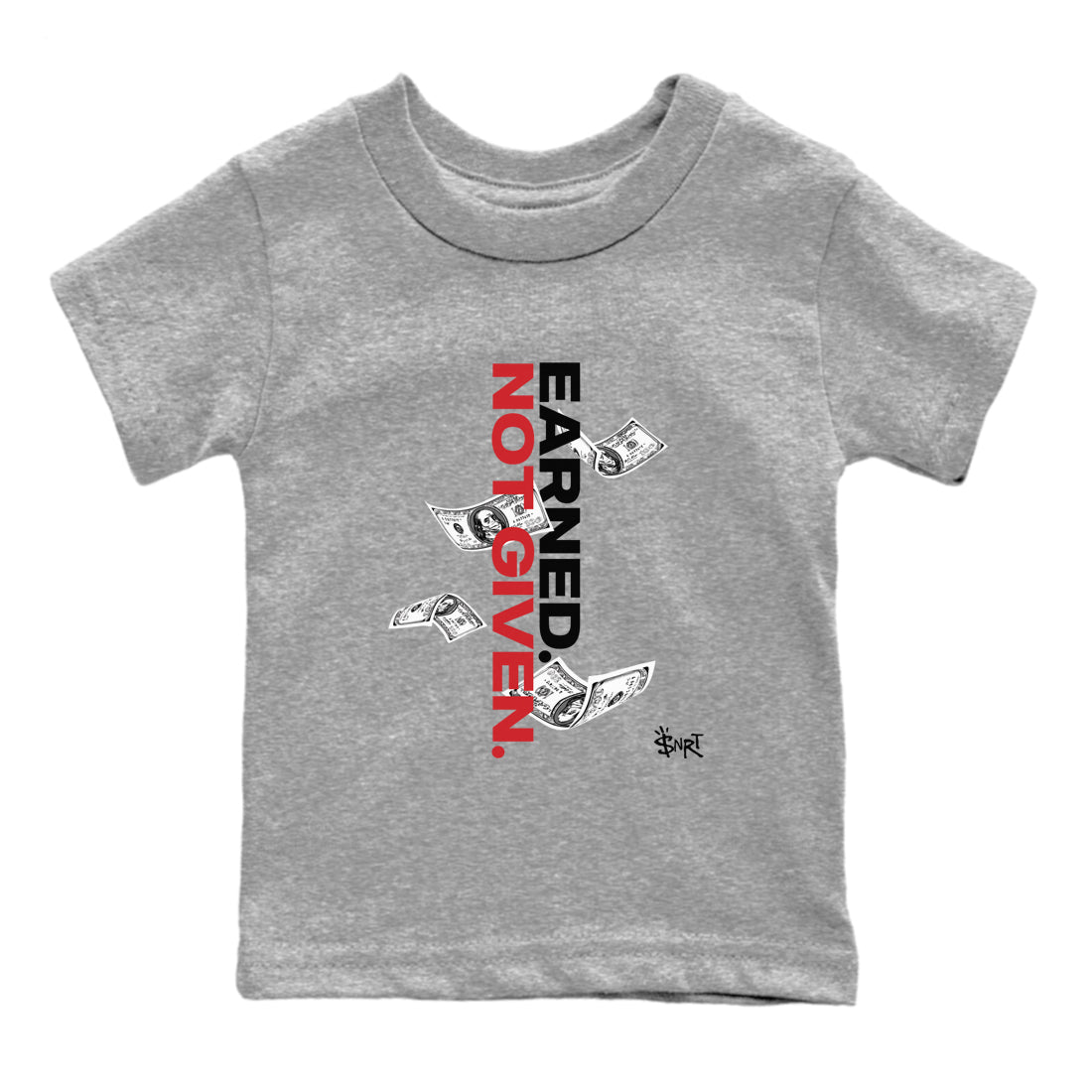 Earned Not Given snkmatch Tees Kids - Air Jordan 11 Bred Velvet