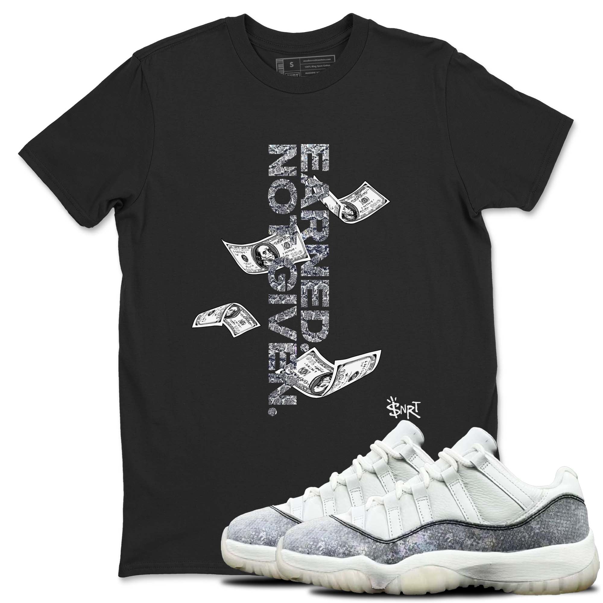Earned Not Given snkmatch Tees - Air Jordan 11 Year Of The Snake