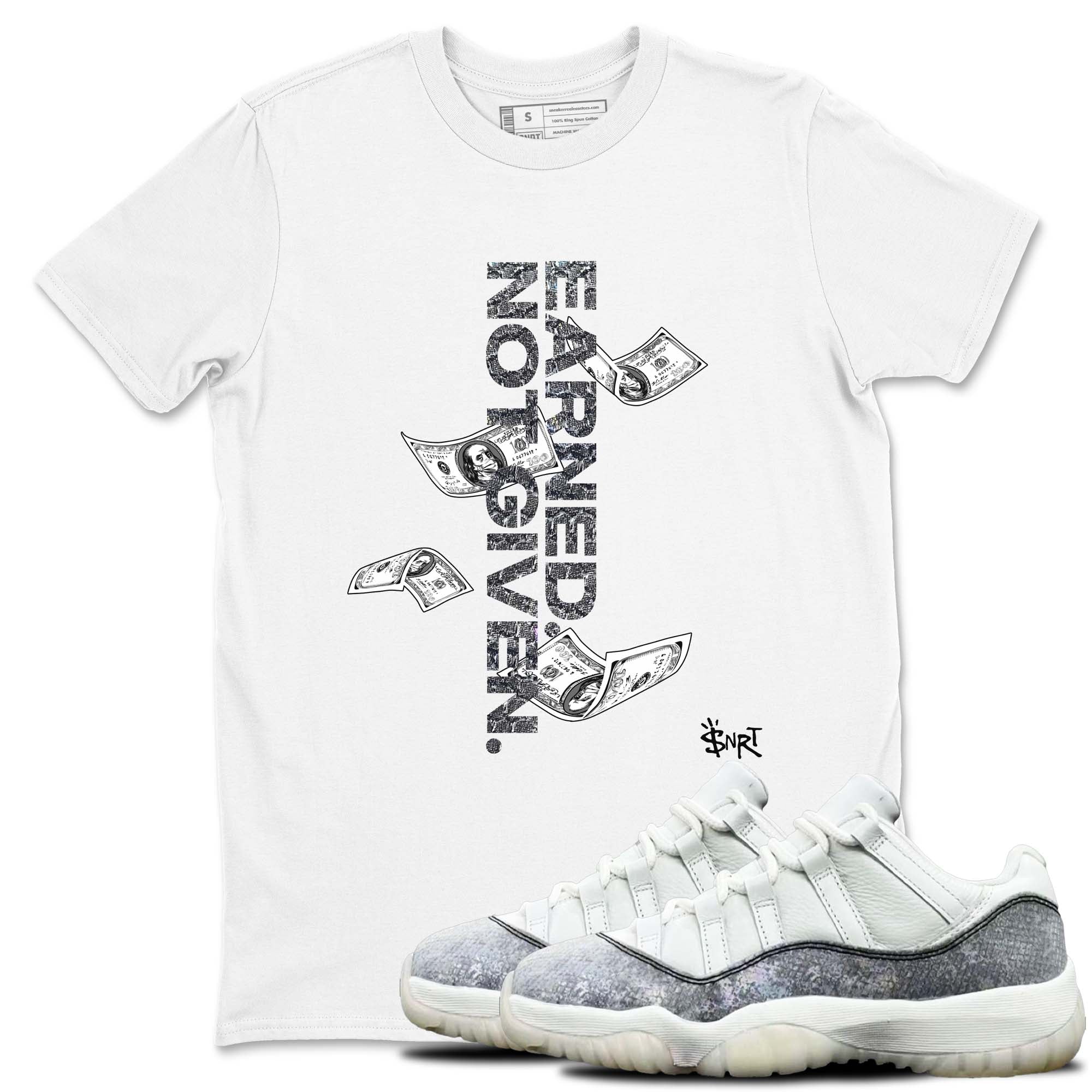 Earned Not Given snkmatch Tees - Air Jordan 11 Year Of The Snake