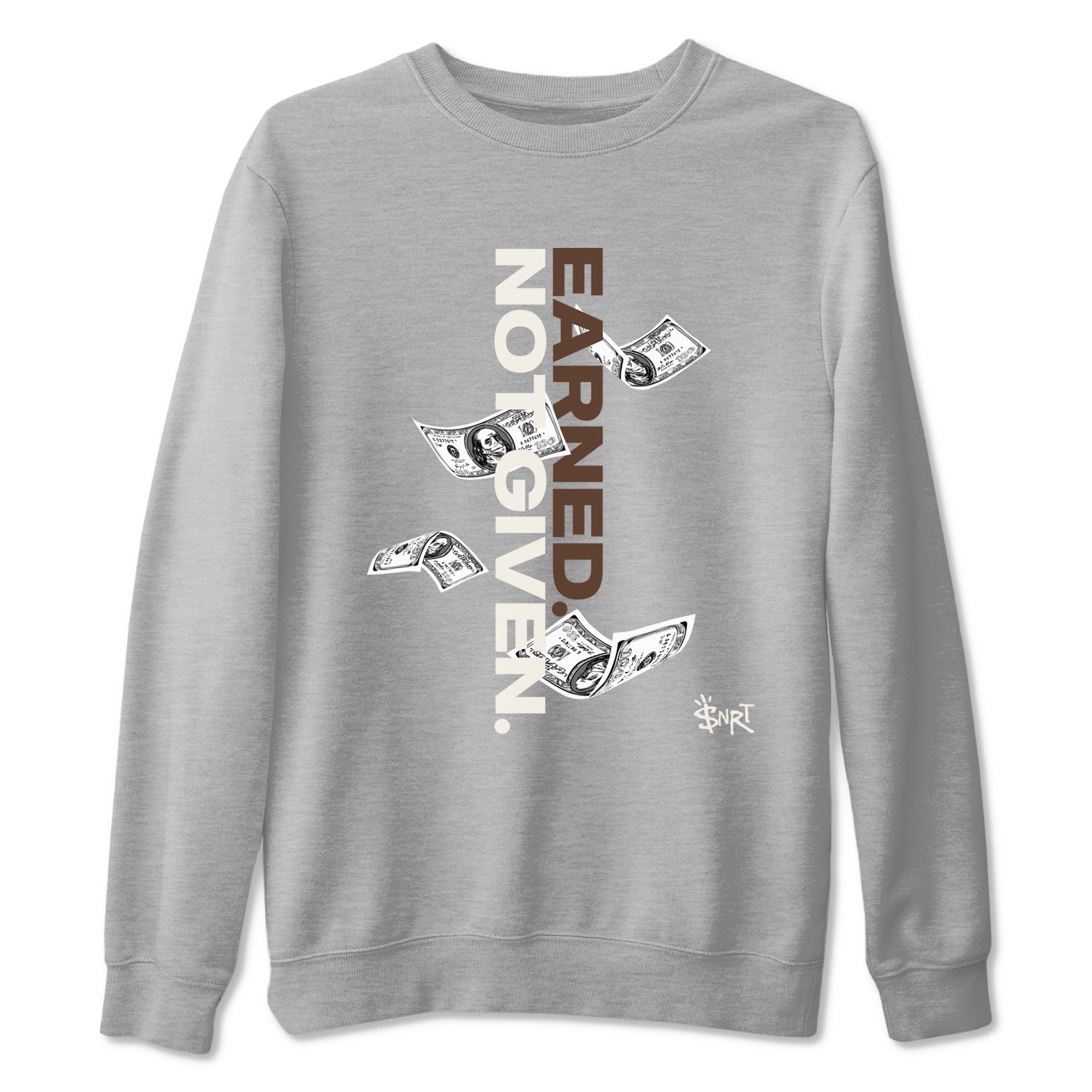 Earned Not Given snkmatch Tees - Air Jordan 12 Baroque Brown