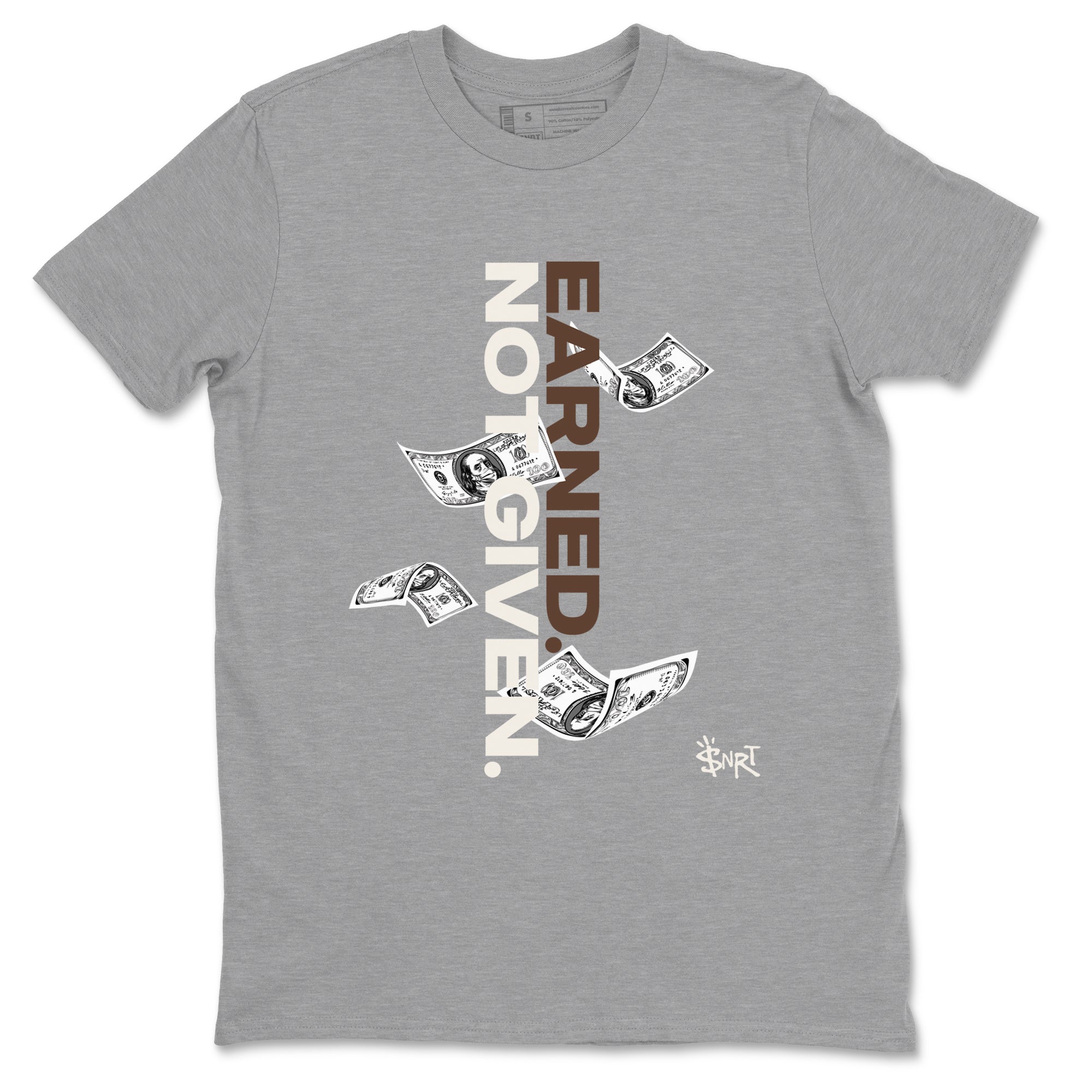 Earned Not Given snkmatch Tees - Air Jordan 12 Baroque Brown