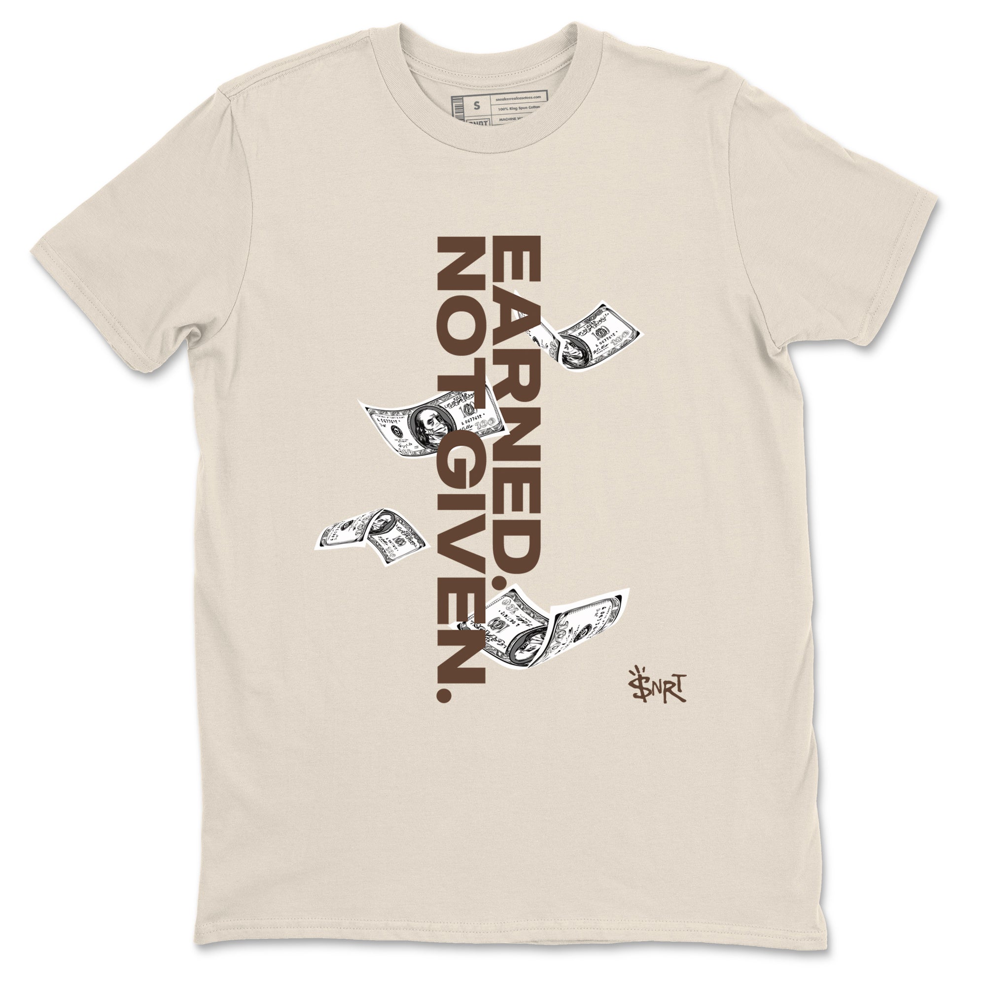 Earned Not Given snkmatch Tees - Air Jordan 12 Baroque Brown