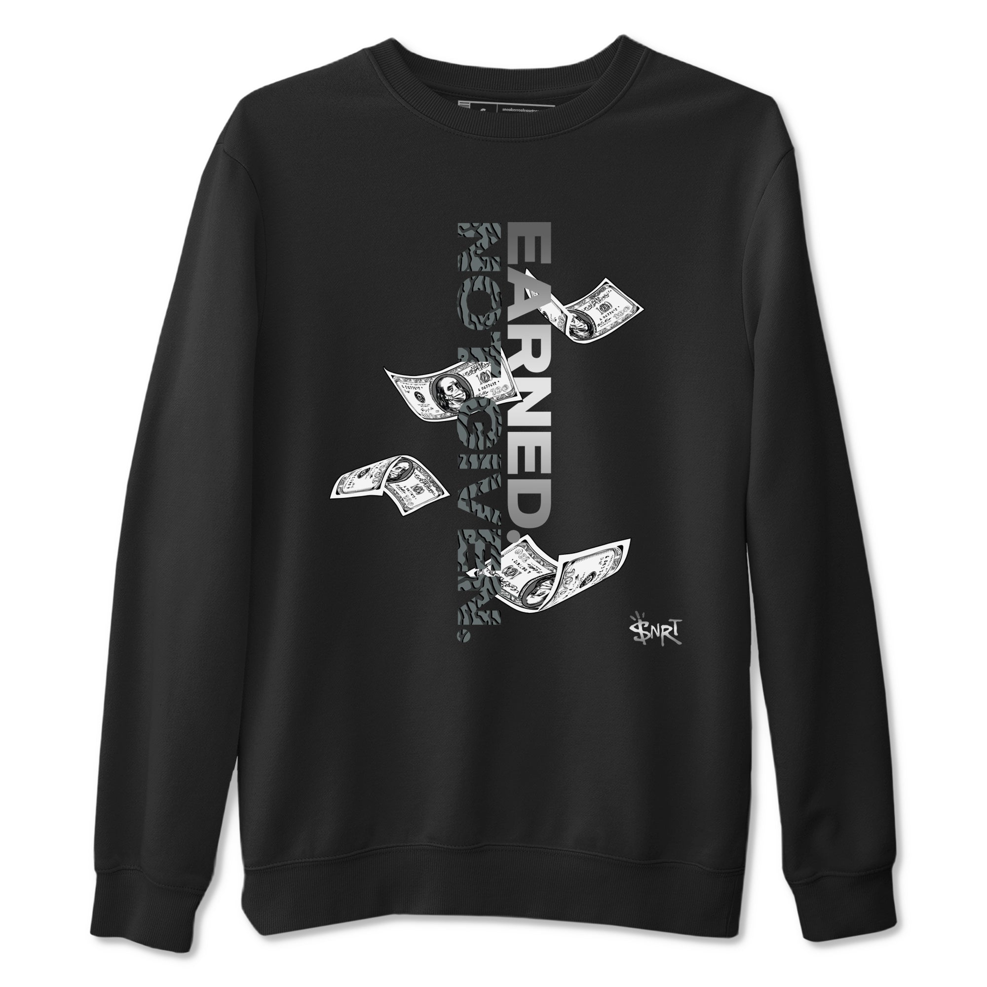 Earned Not Given snkmatch Tees - Air Jordan 3 Black Cat