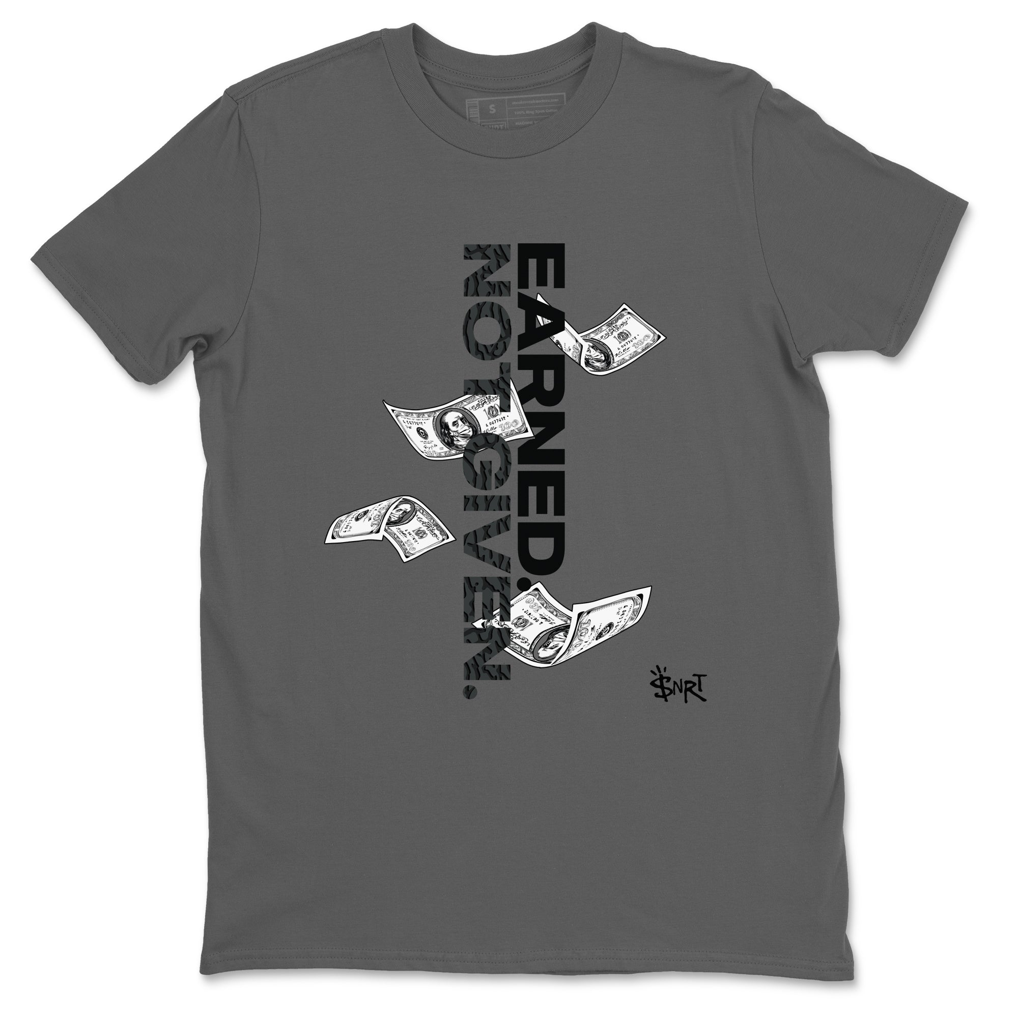 Earned Not Given snkmatch Tees - Air Jordan 3 Black Cat