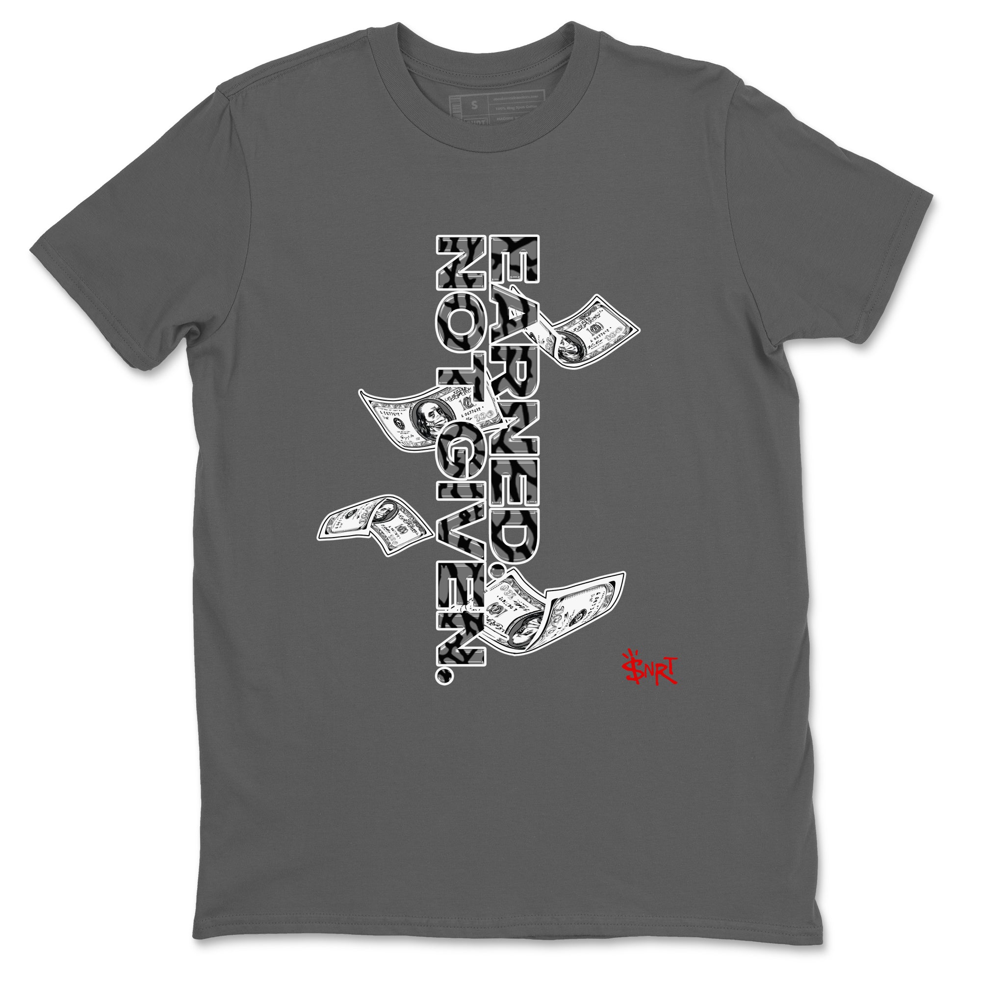 Earned Not Given snkmatch Tees - Air Jordan 3 Black Cement