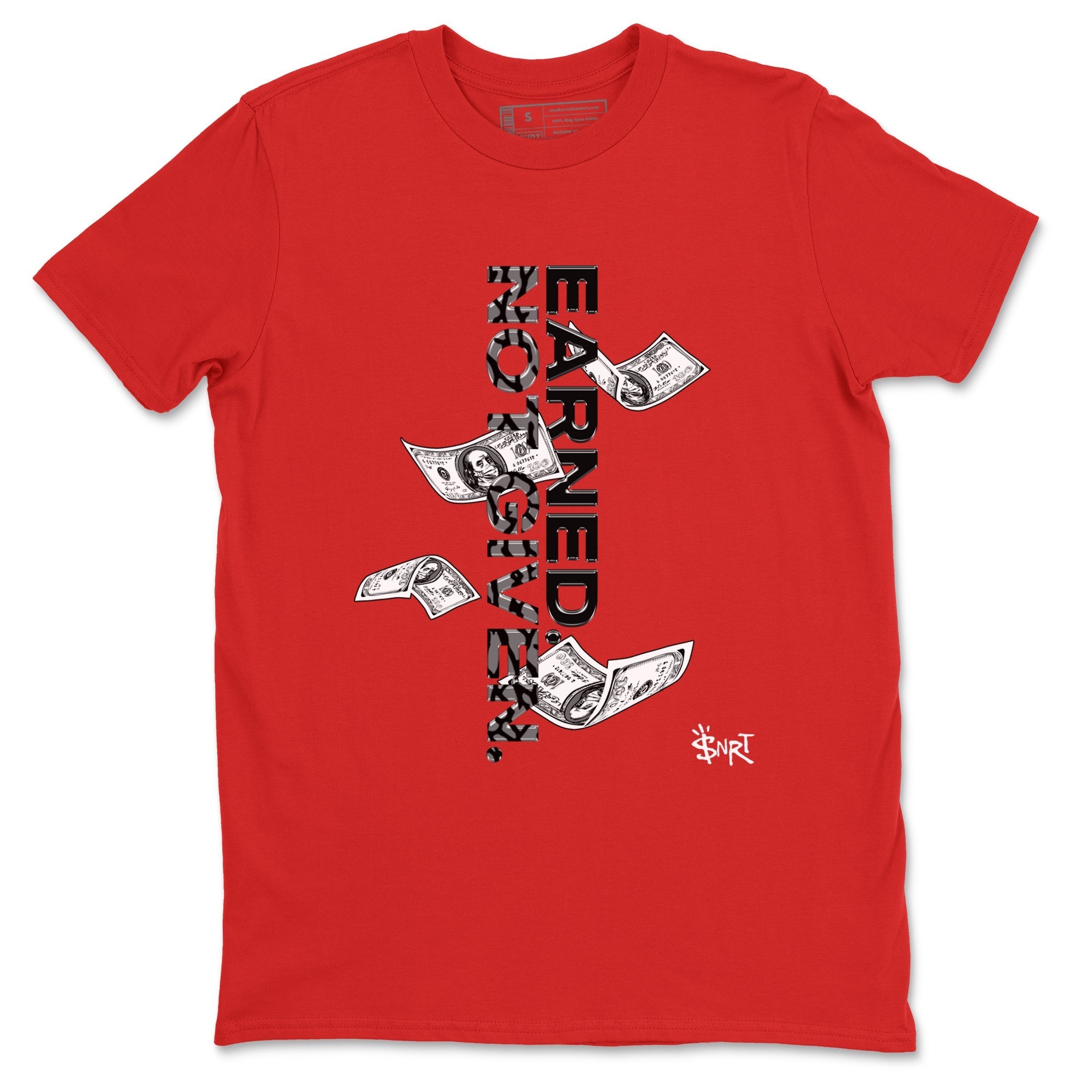 Earned Not Given snkmatch Tees - Air Jordan 3 Black Cement
