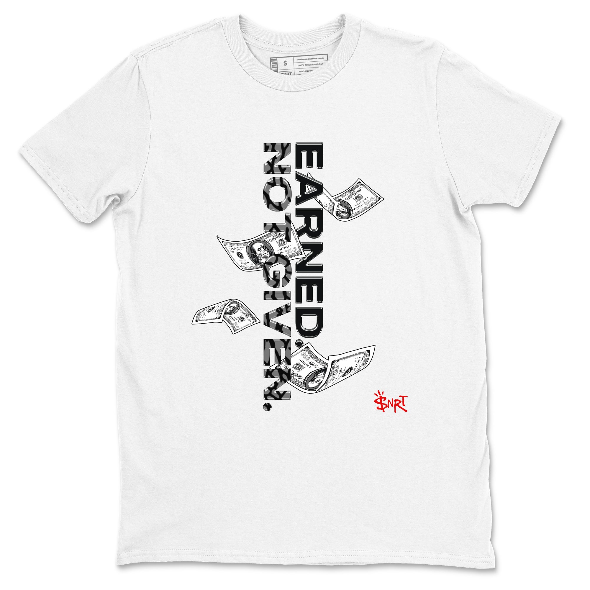 Earned Not Given snkmatch Tees - Air Jordan 3 Black Cement