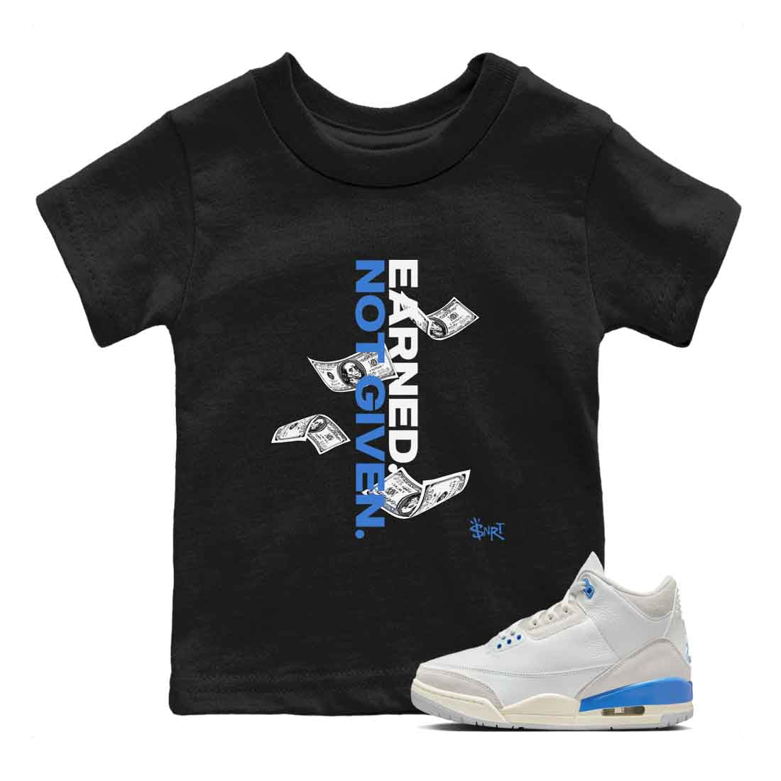 Earned Not Given snkmatch Tees Kids - Air Jordan 3 Lucky Shorts