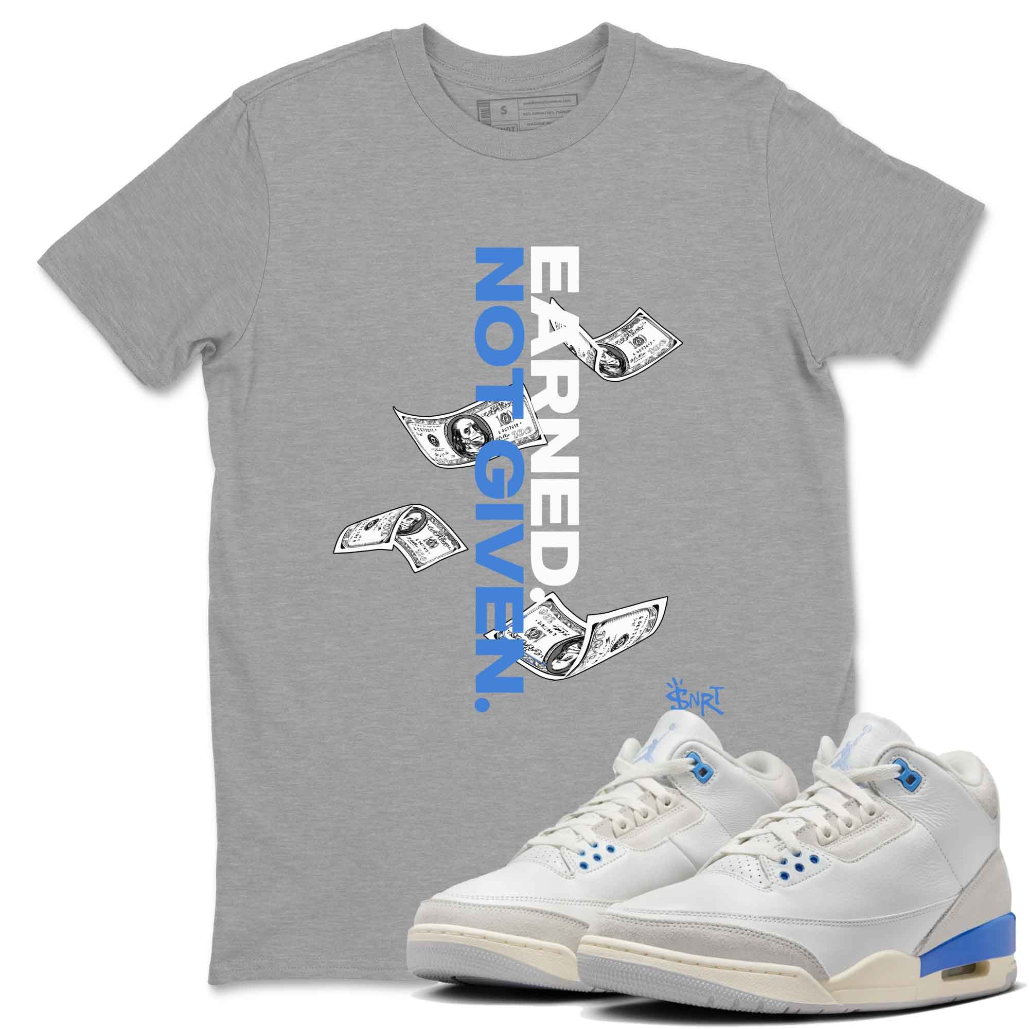 Earned Not Given snkmatch Tees - Air Jordan 3 Lucky Shorts