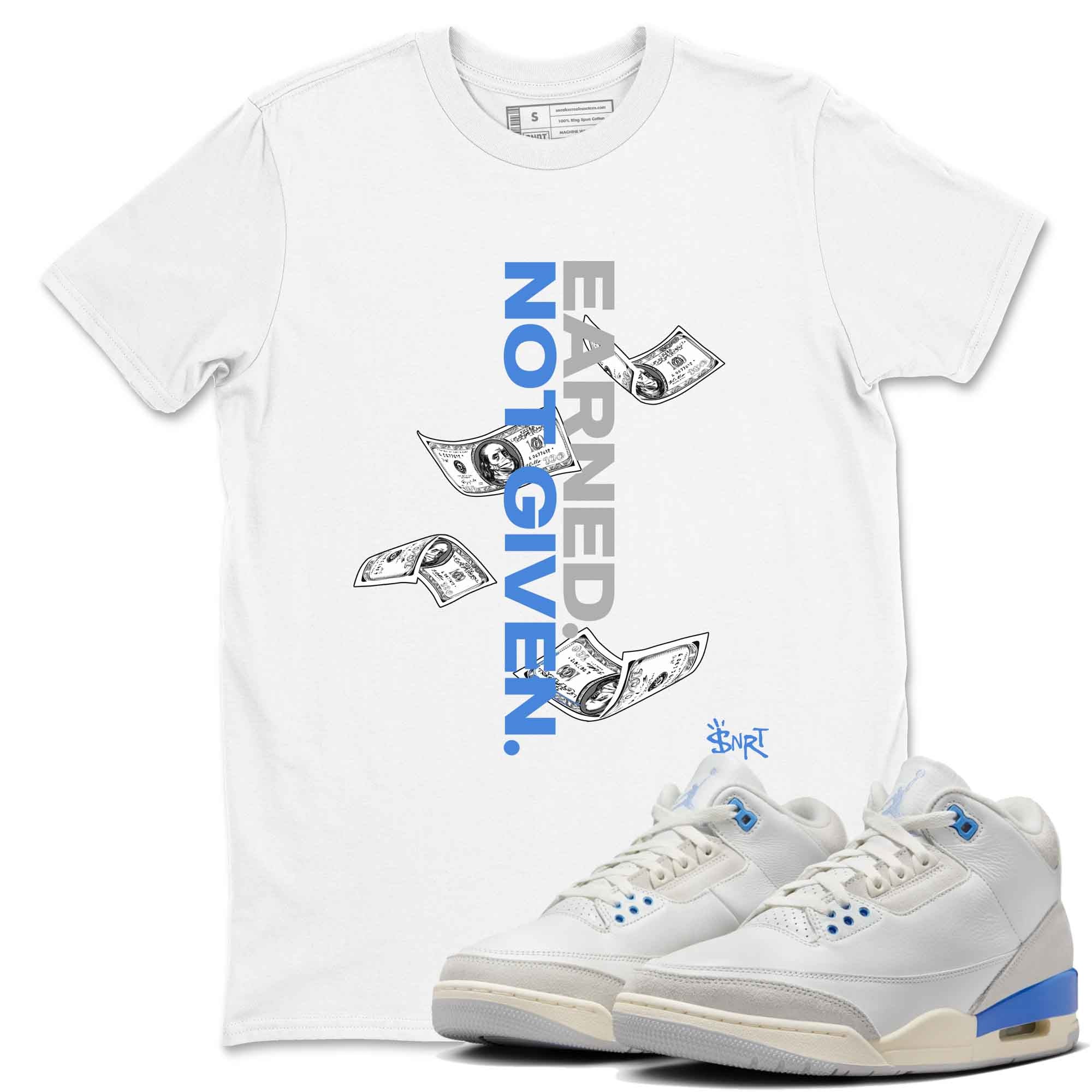 Earned Not Given snkmatch Tees - Air Jordan 3 Lucky Shorts