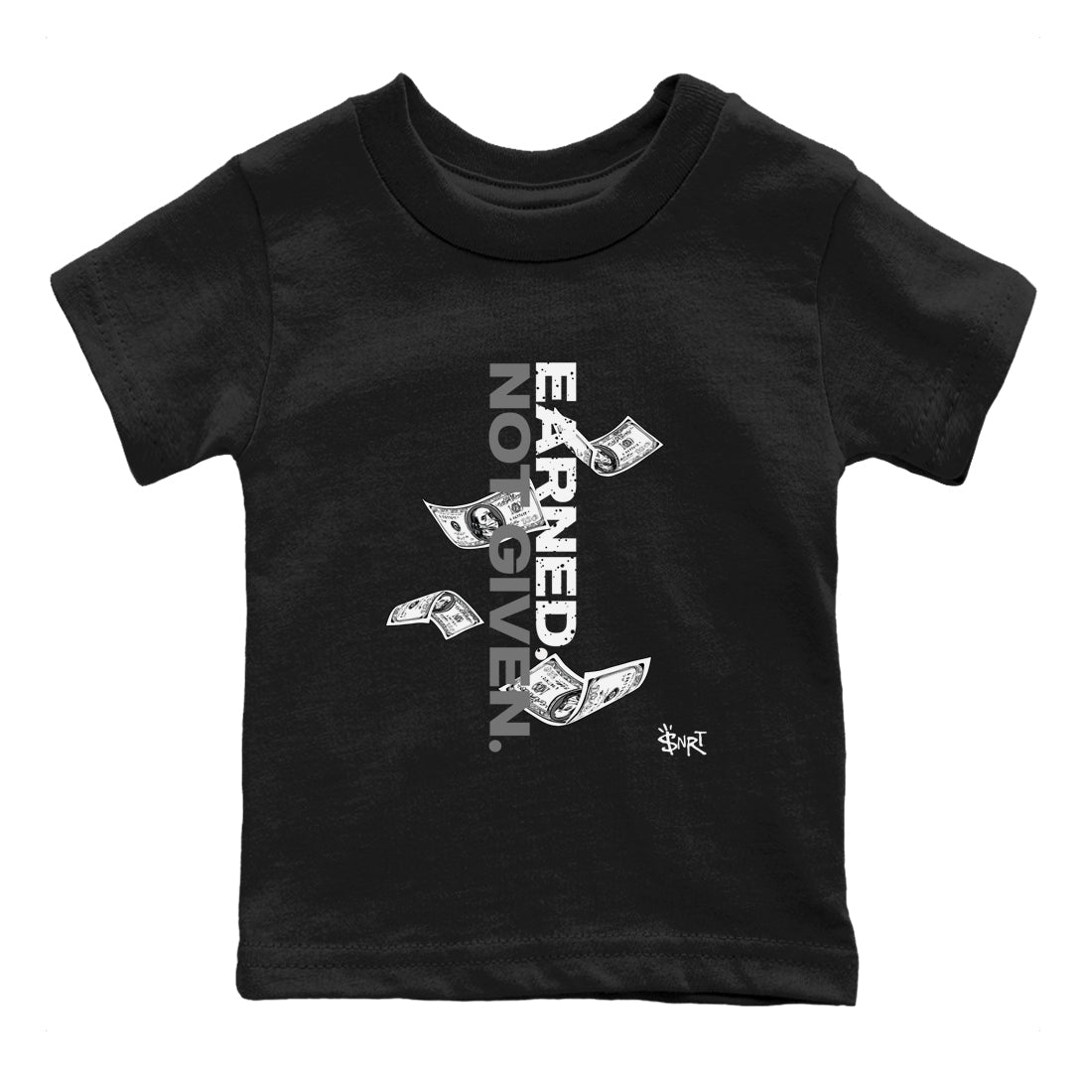 Earned Not Given snkmatch Tees Kids - Air Jordan 4 Fear