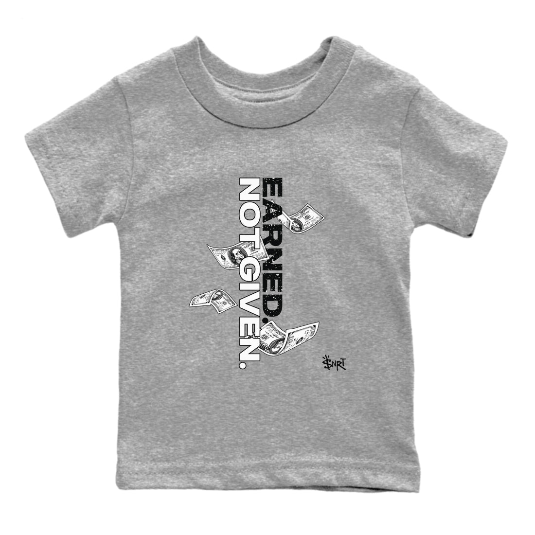 Earned Not Given snkmatch Tees Kids - Air Jordan 4 Fear