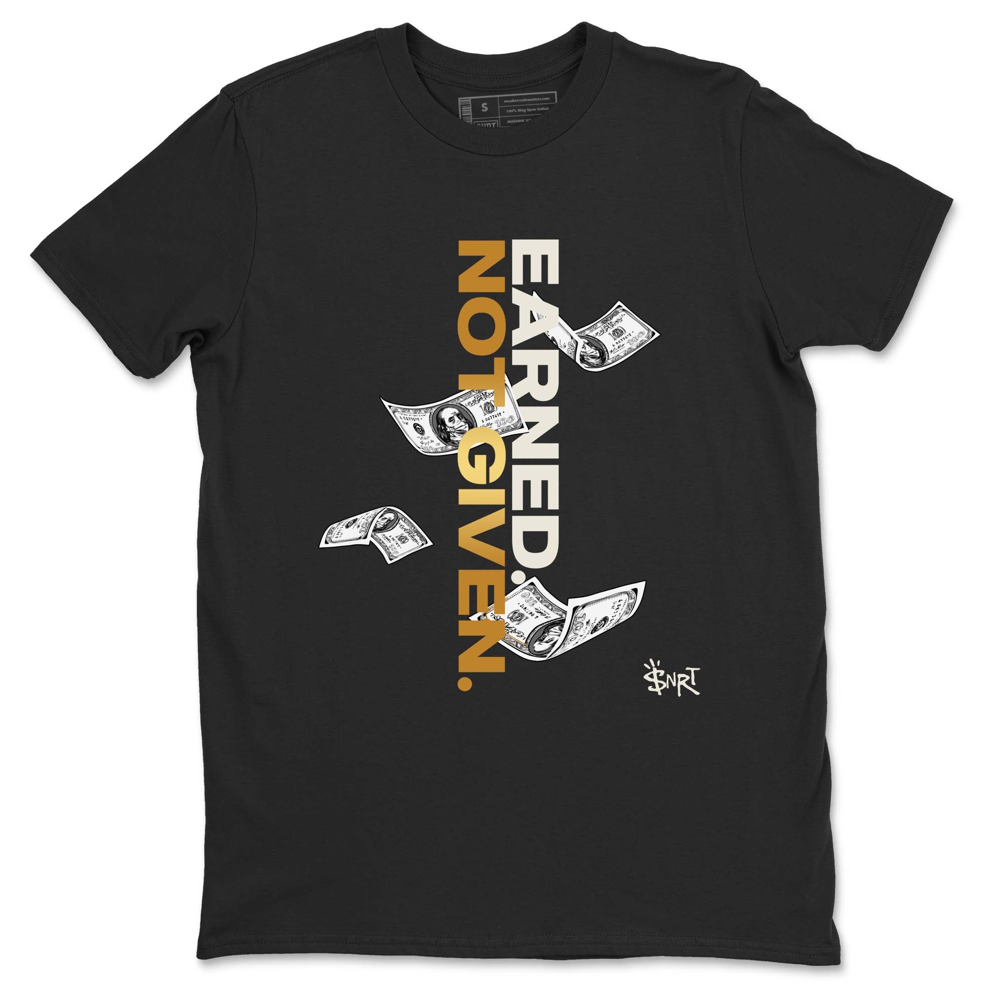 Earned Not Given snkmatch Tees - Air Jordan 5 Golden Ticket