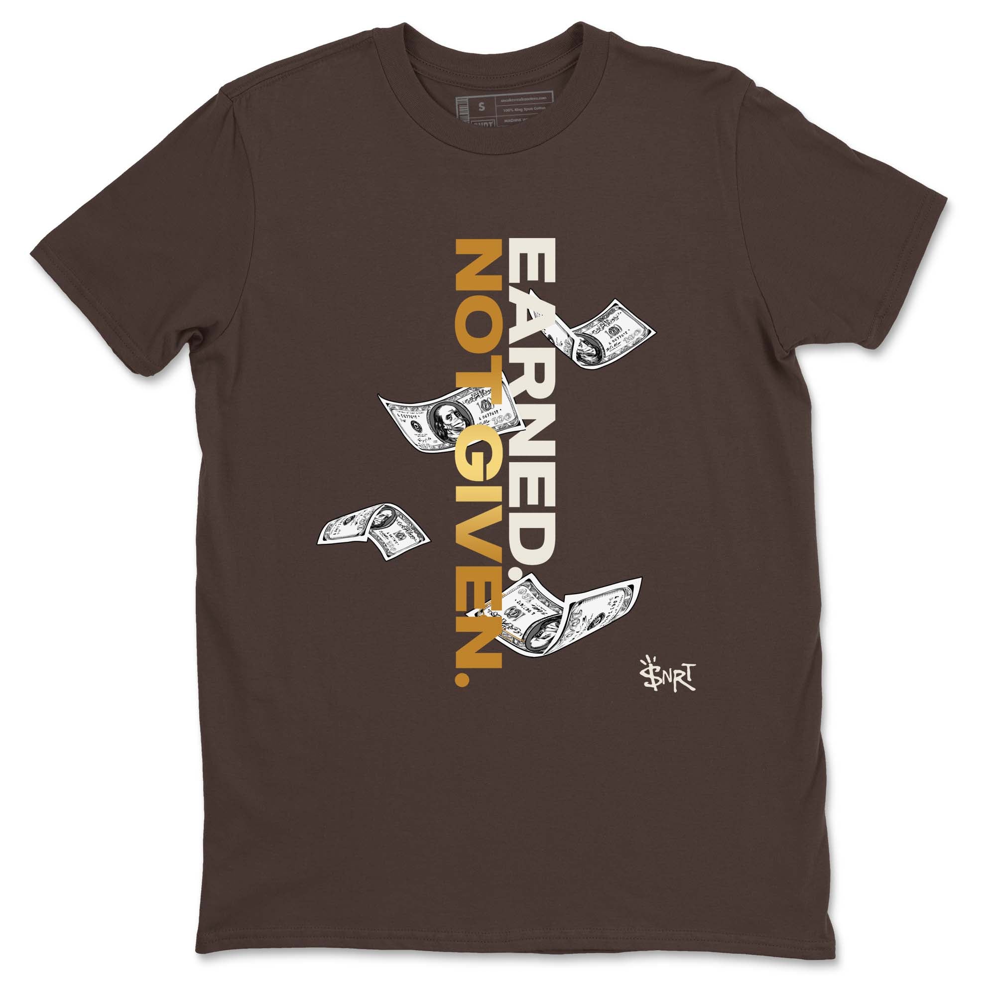 Earned Not Given snkmatch Tees - Air Jordan 5 Golden Ticket