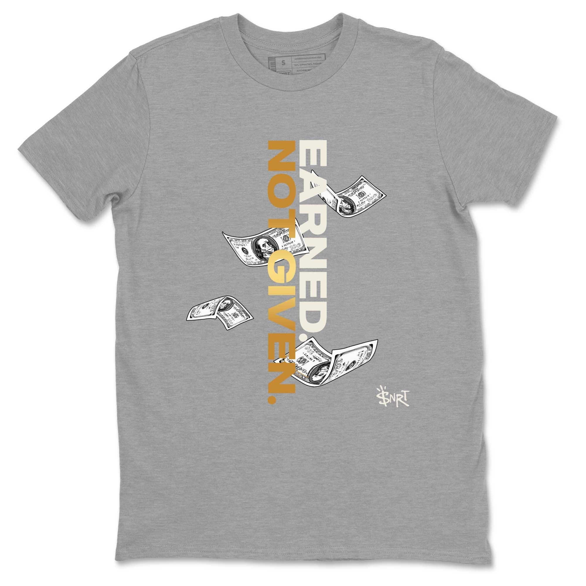 Earned Not Given snkmatch Tees - Air Jordan 5 Golden Ticket