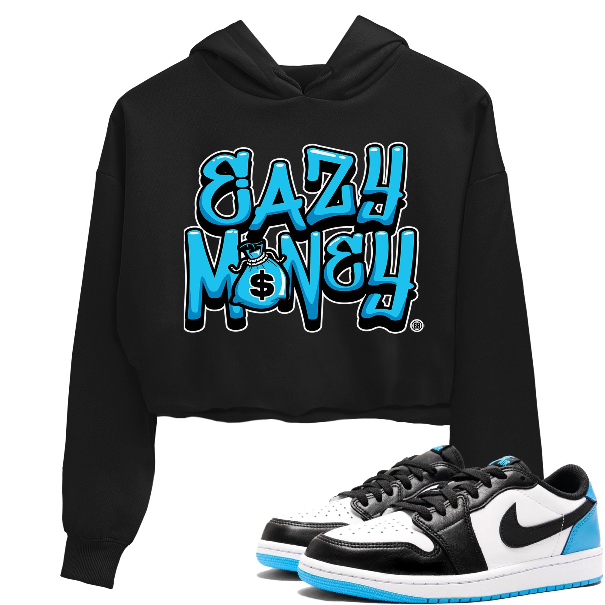 Easy Money Women's Tops - Air Jordan 1 Powder Blue