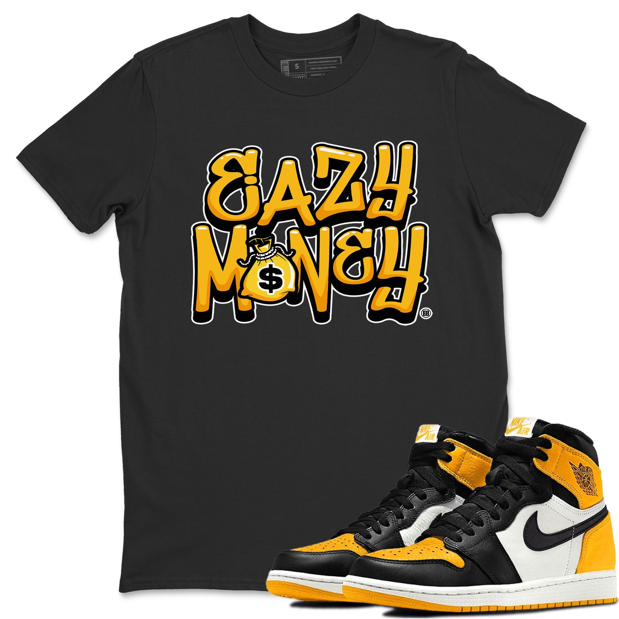Easy Money Unisex Tops - Air Jordan 1 Yellow Toe