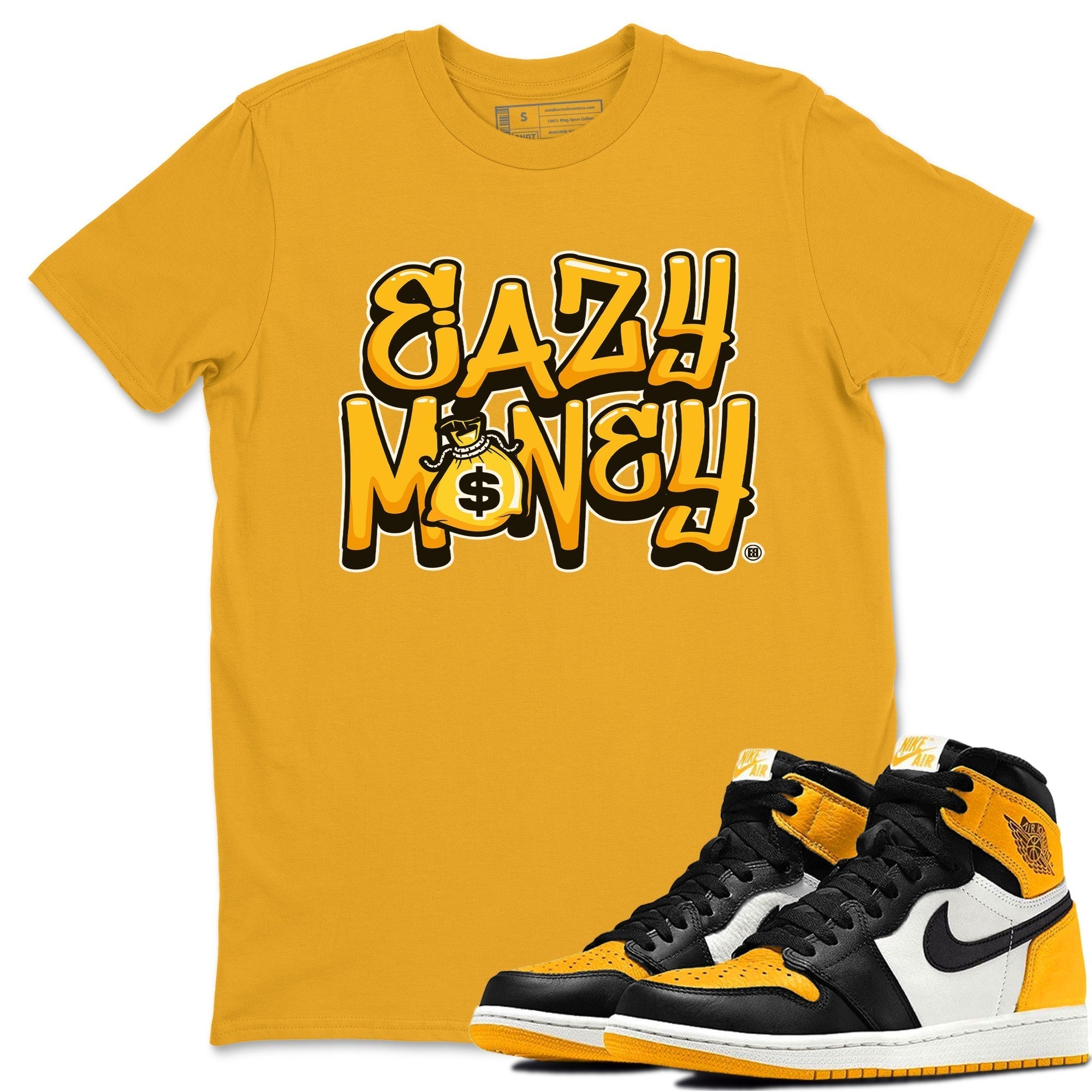Easy Money Unisex Tops - Air Jordan 1 Yellow Toe