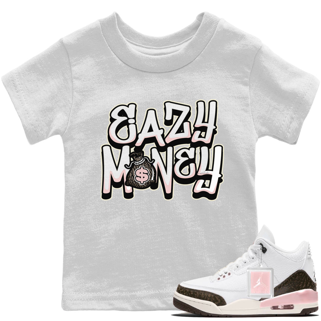Easy Money Kids Tops - Air Jordan 3 Atmosphere