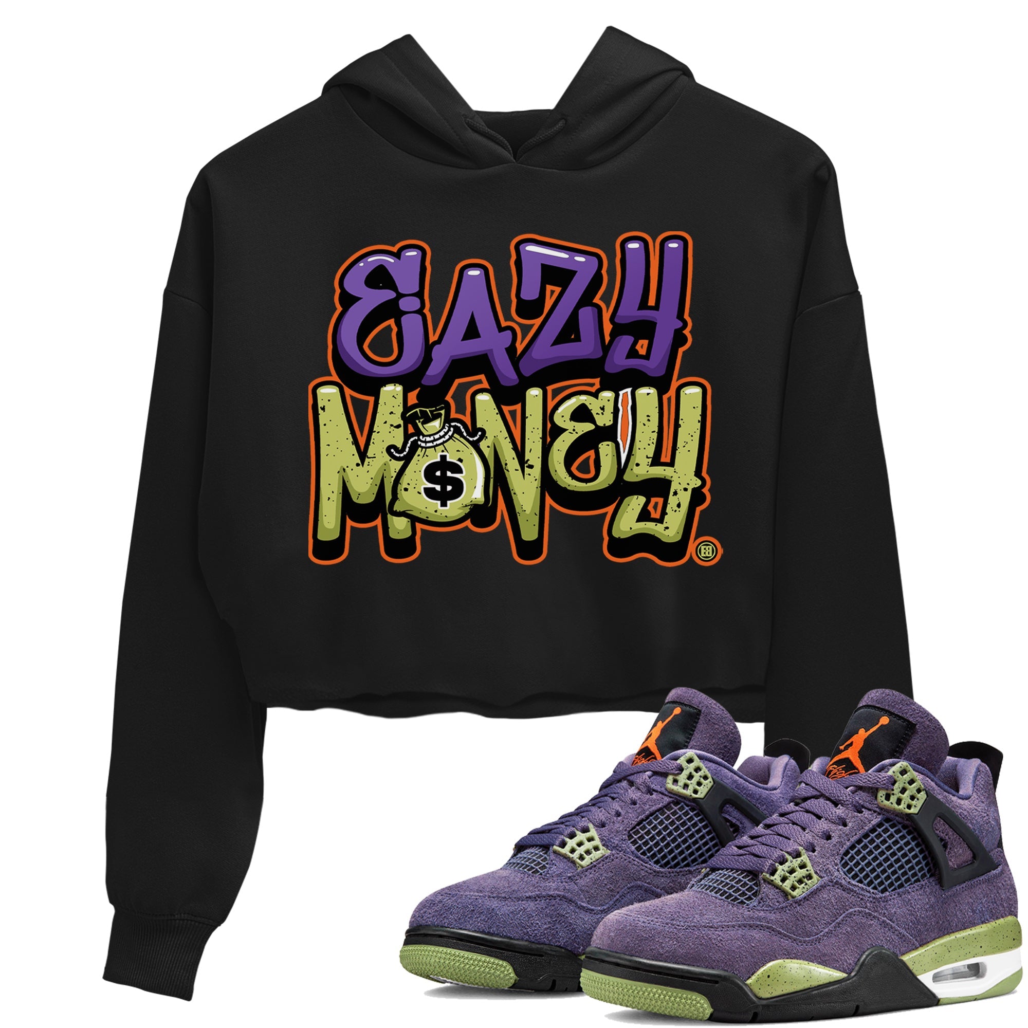 Easy Money Women's Tops - Air Jordan 4 Canyon Purple