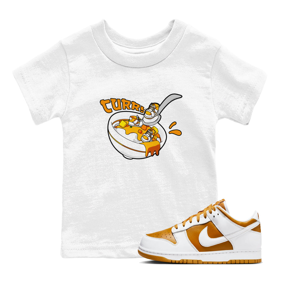 Eat Curry snkmatch Tees Kids - Dunk Dark Curry