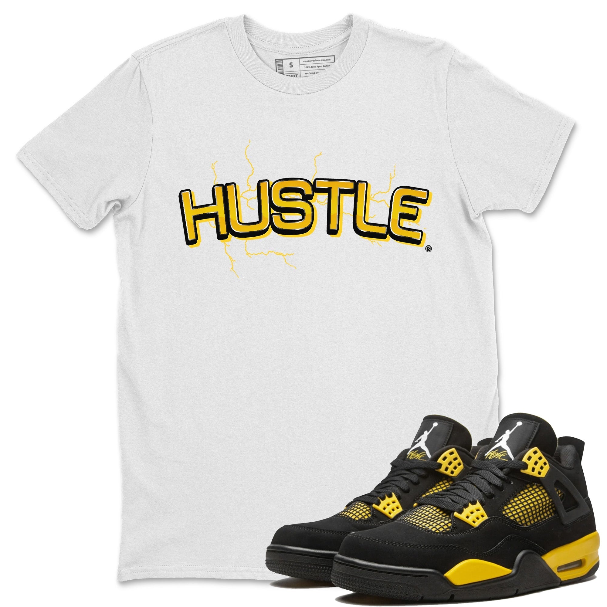 Electric Hustle Unisex Tops - Air Jordan 4 Thunder