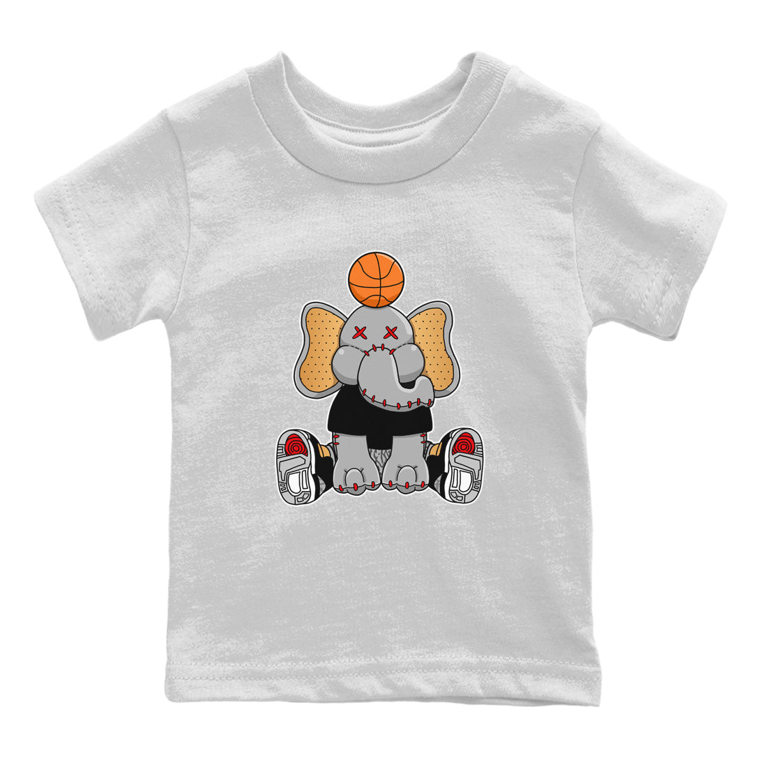 Elephant Doll Kids Tops - Air Jordan 3 Black Gold