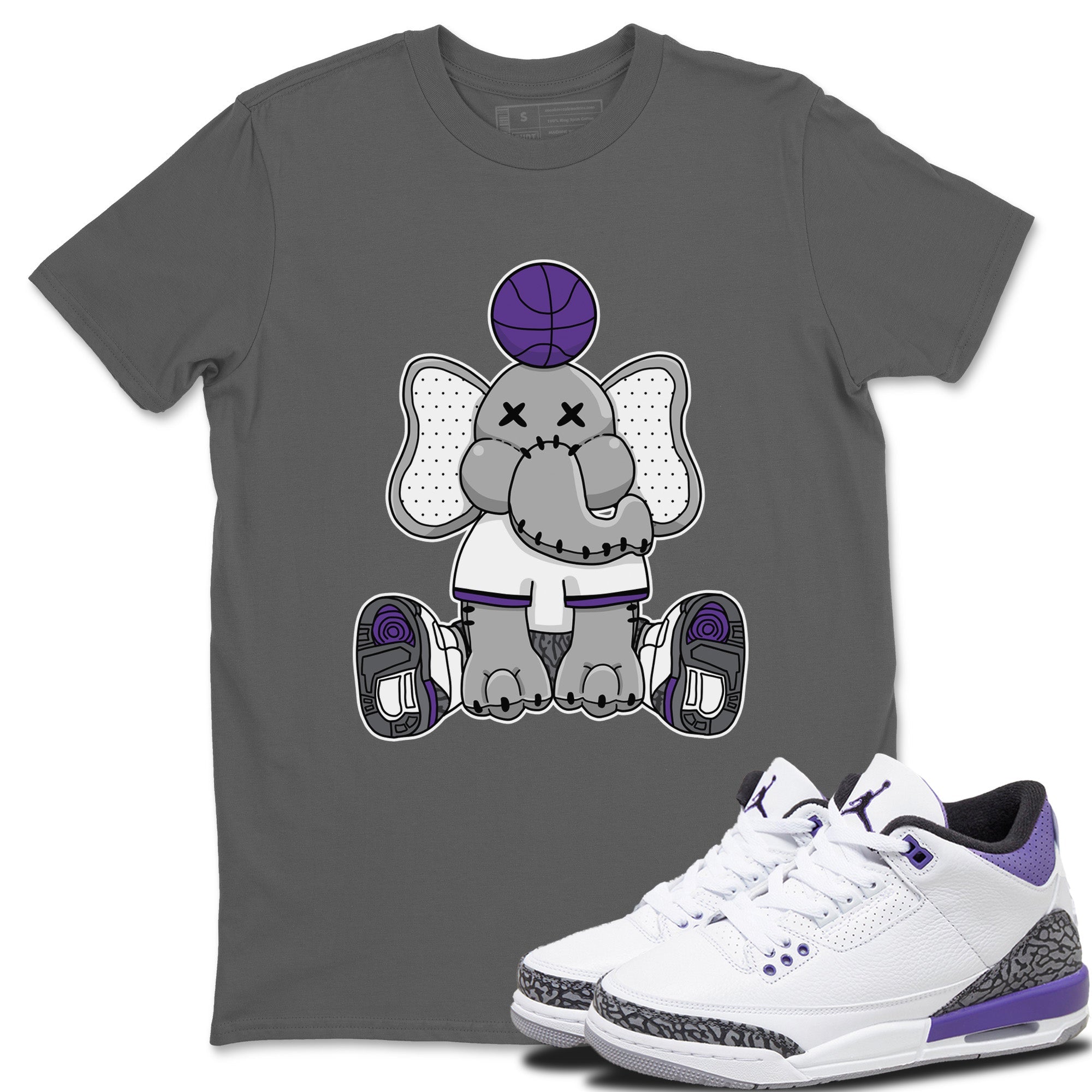 Elephant Doll Unisex Tops - Air Jordan 3 Dark Iris