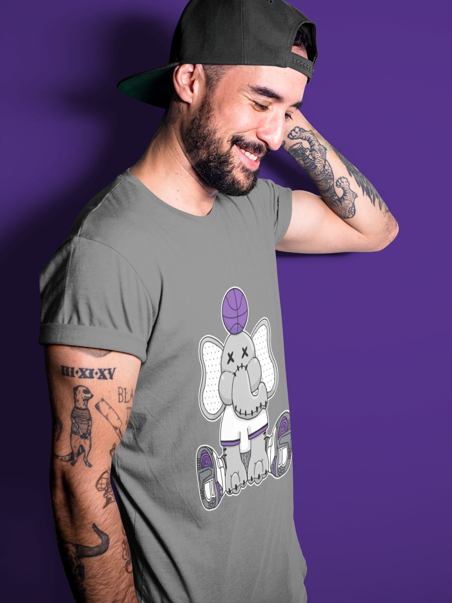 Elephant Doll Unisex Tops - Air Jordan 3 Dark Iris