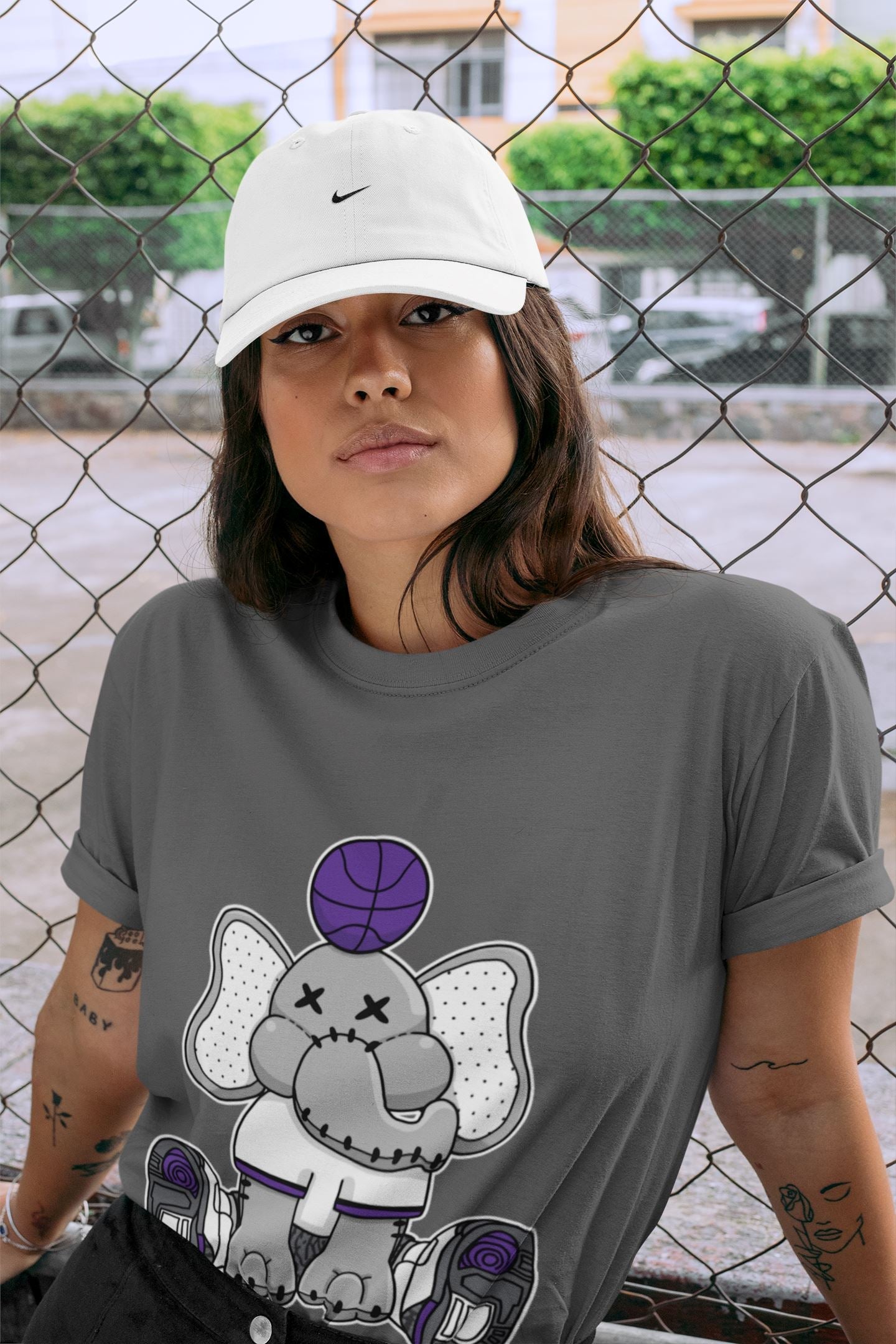 Elephant Doll Unisex Tops - Air Jordan 3 Dark Iris