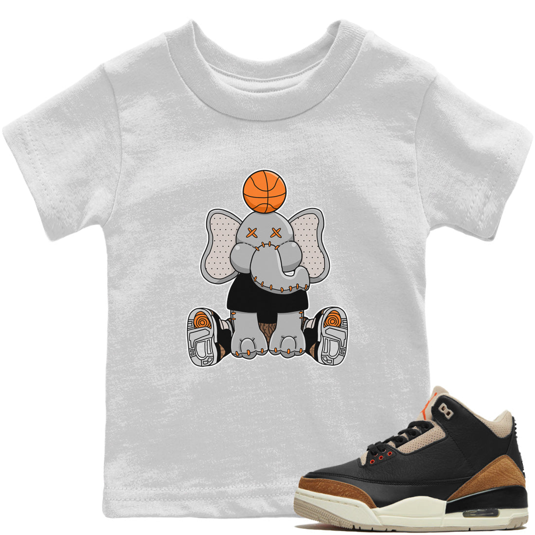 Elephant Doll Kids Tops - Air Jordan 3 Desert Elephant