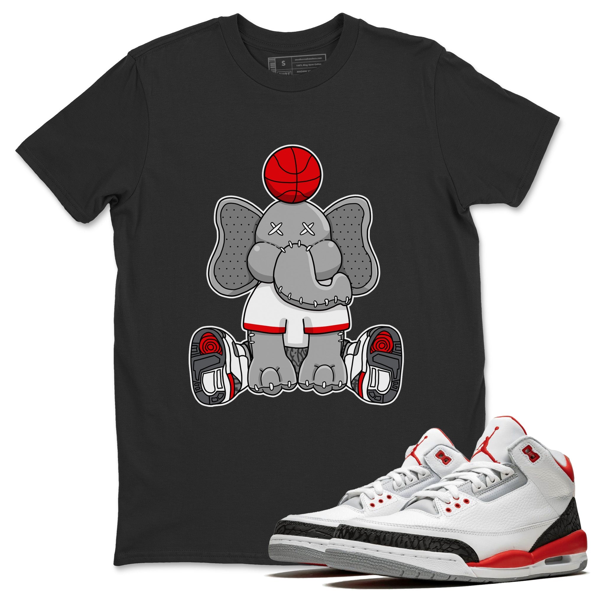 Elephant Doll Unisex Tops - Air Jordan 3 Fire Red