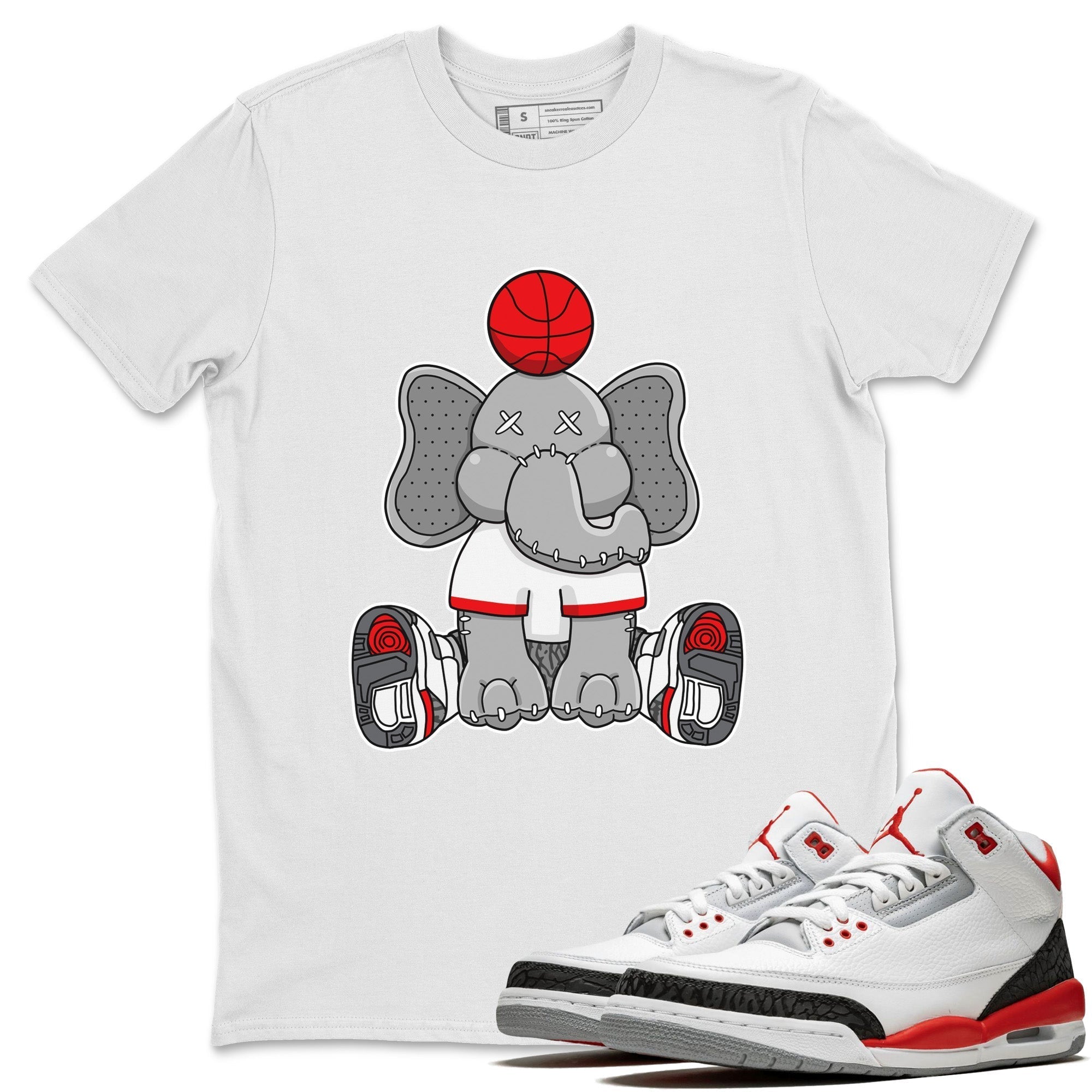 Elephant Doll Unisex Tops - Air Jordan 3 Fire Red