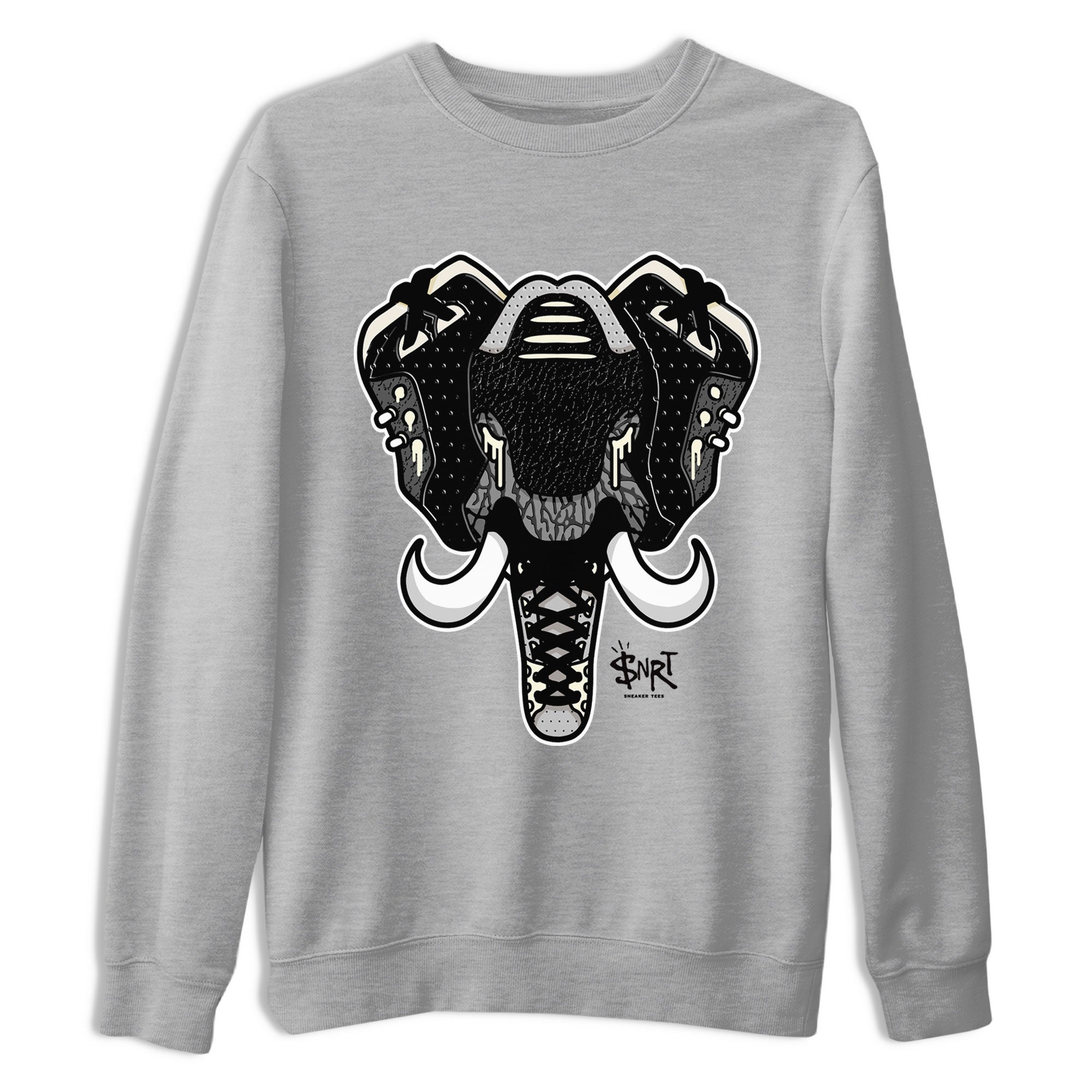 Elephant Symbol snkmatch Tee - Air Jordan 3 Off Noir