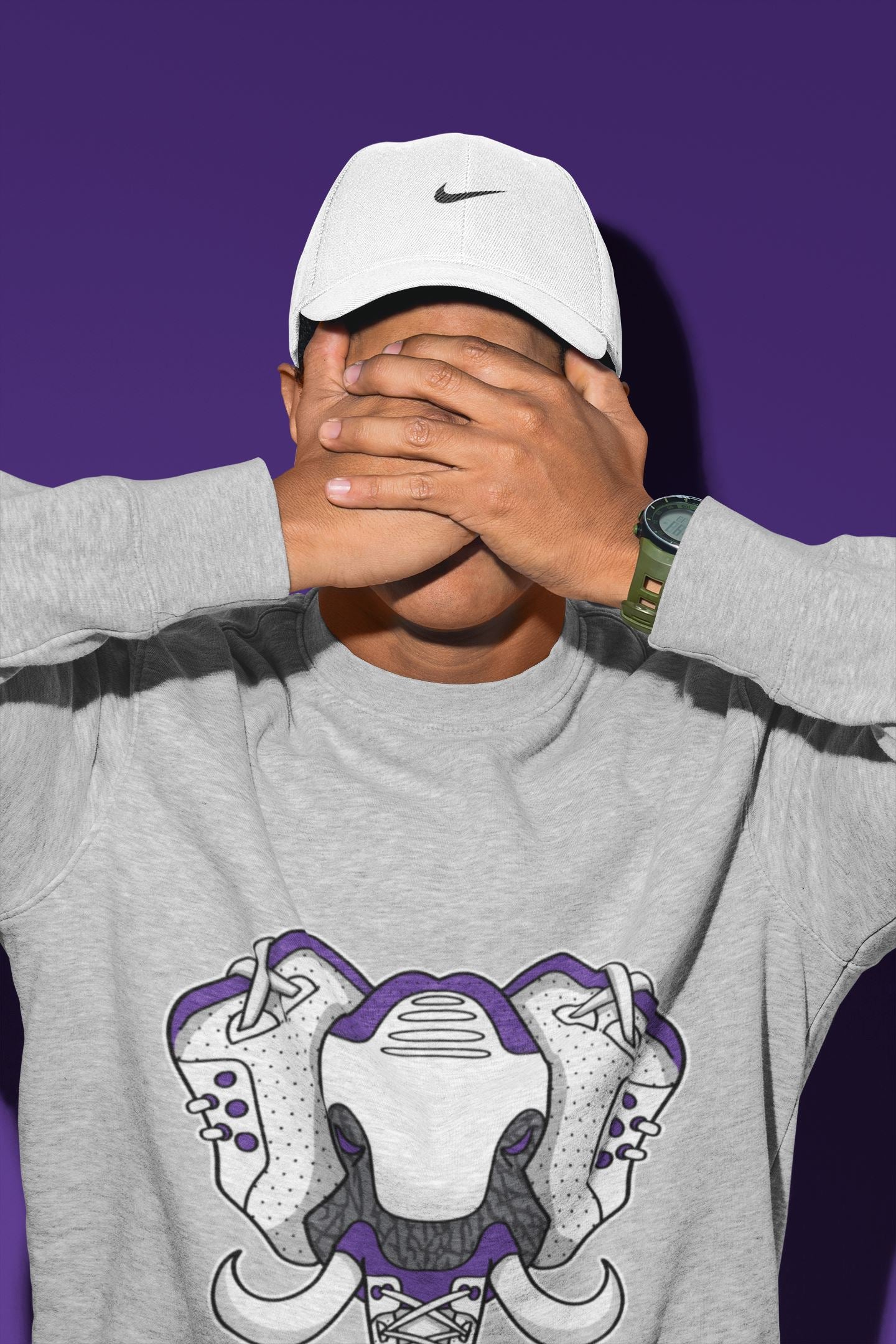 Elephant Symbol Unisex Tops - Air Jordan 3 Dark Iris