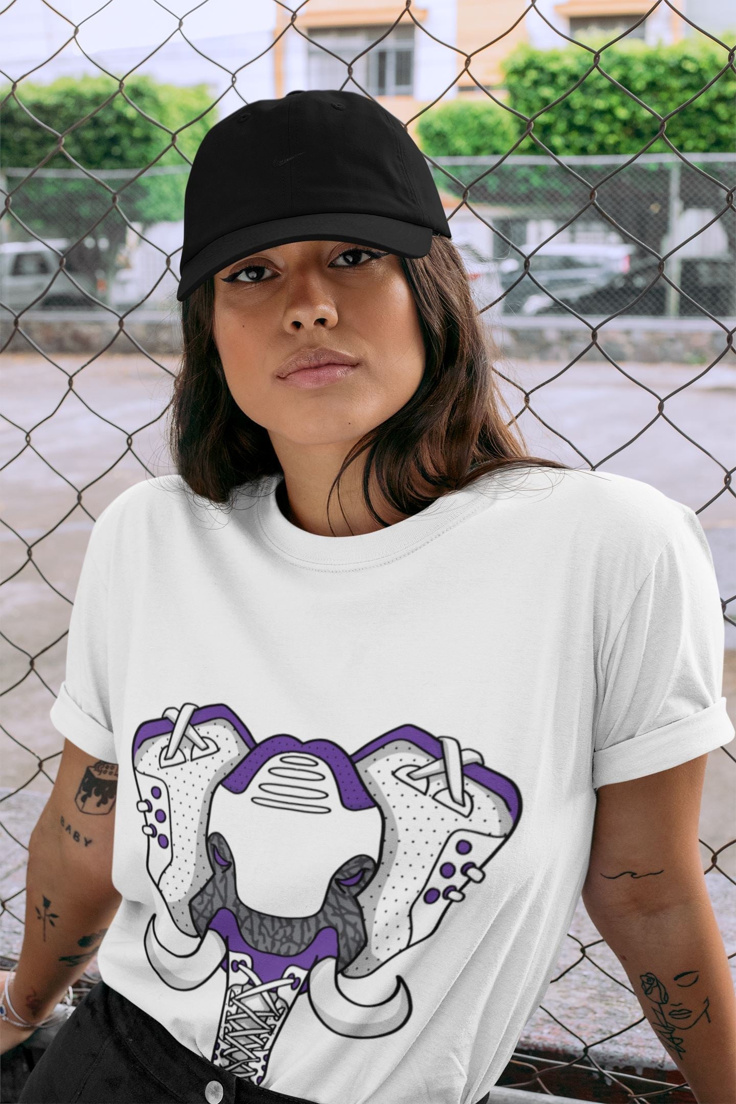 Elephant Symbol Unisex Tops - Air Jordan 3 Dark Iris