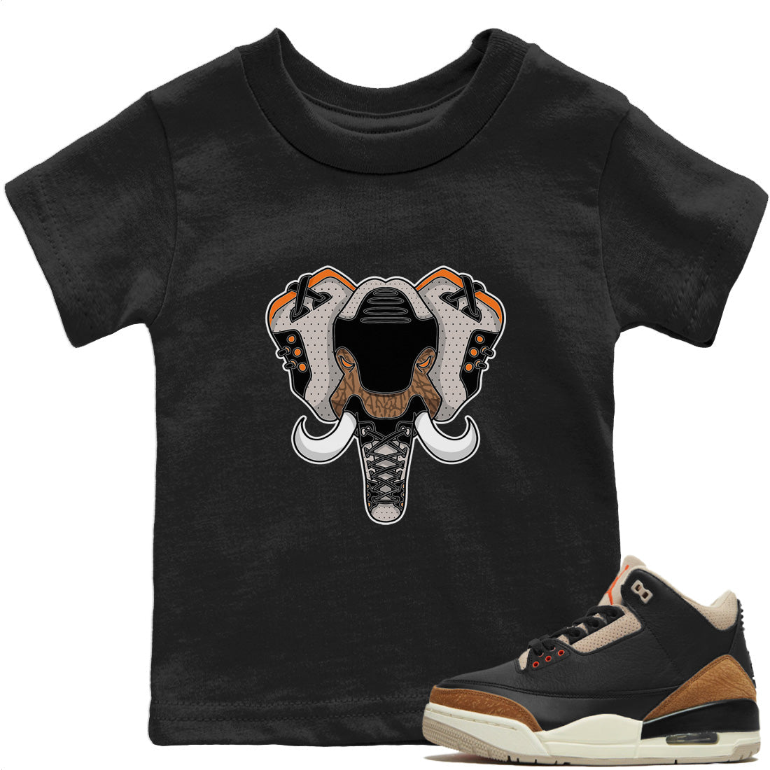 Elephant Symbol Kids Tops - Air Jordan 3 Desert Elephant