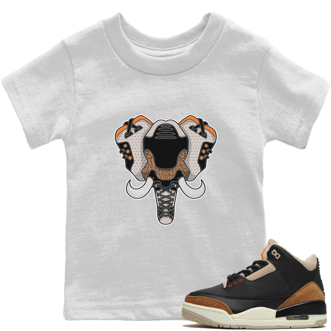 Elephant Symbol Kids Tops - Air Jordan 3 Desert Elephant