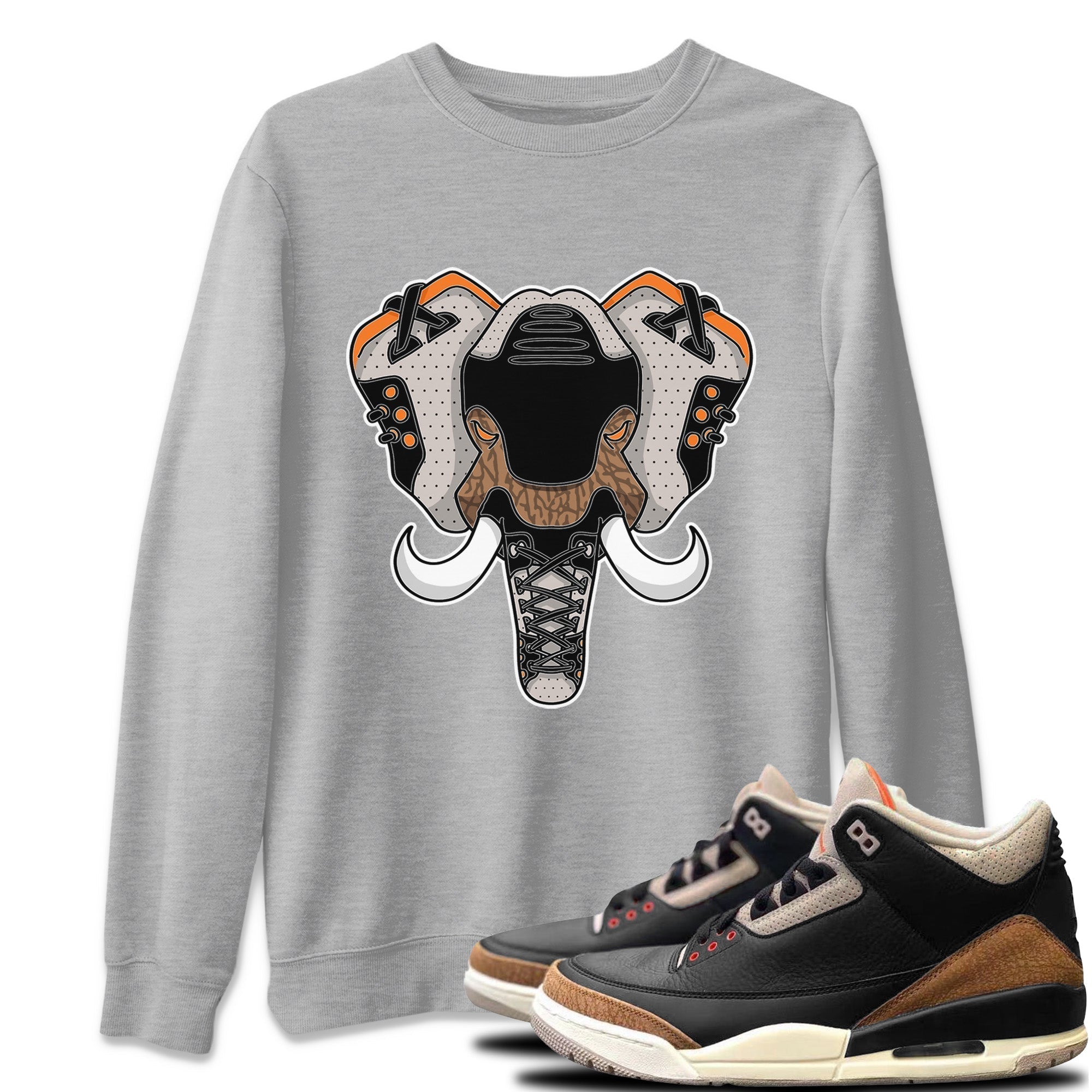 Elephant Symbol Unisex Tops - Air Jordan 3 Desert Elephant