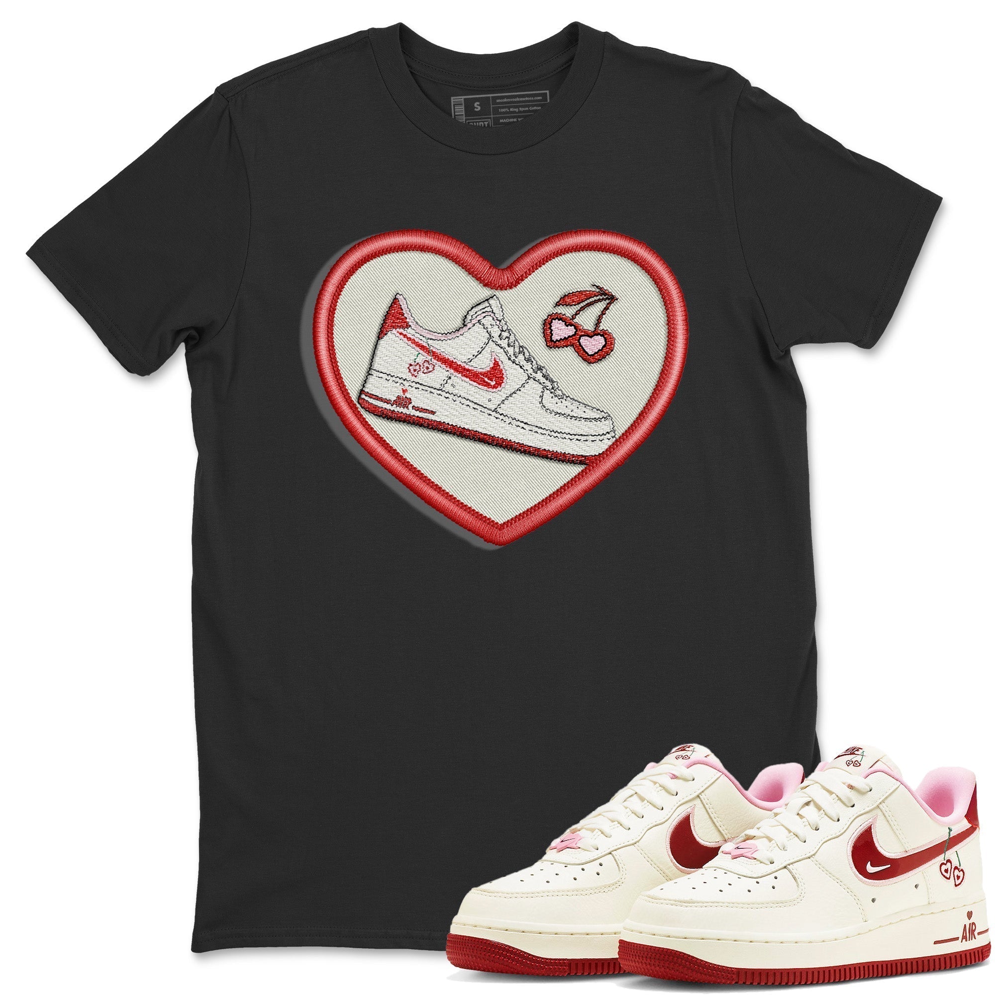 Embroidery Patch Unisex Tops - Air Force 1 Valentines Day