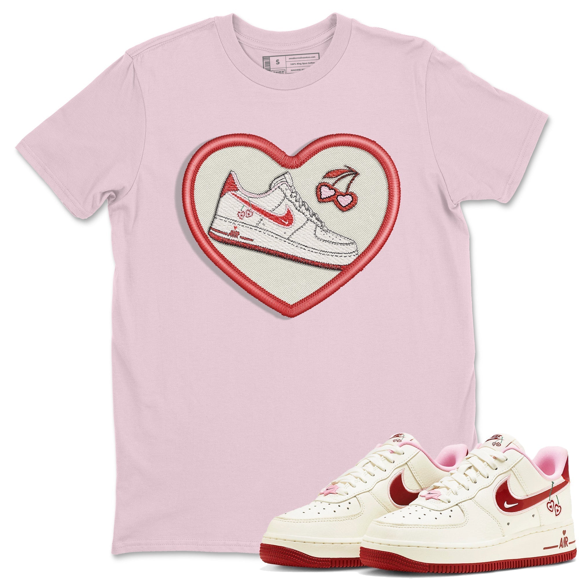 Embroidery Patch Unisex Tops - Air Force 1 Valentines Day