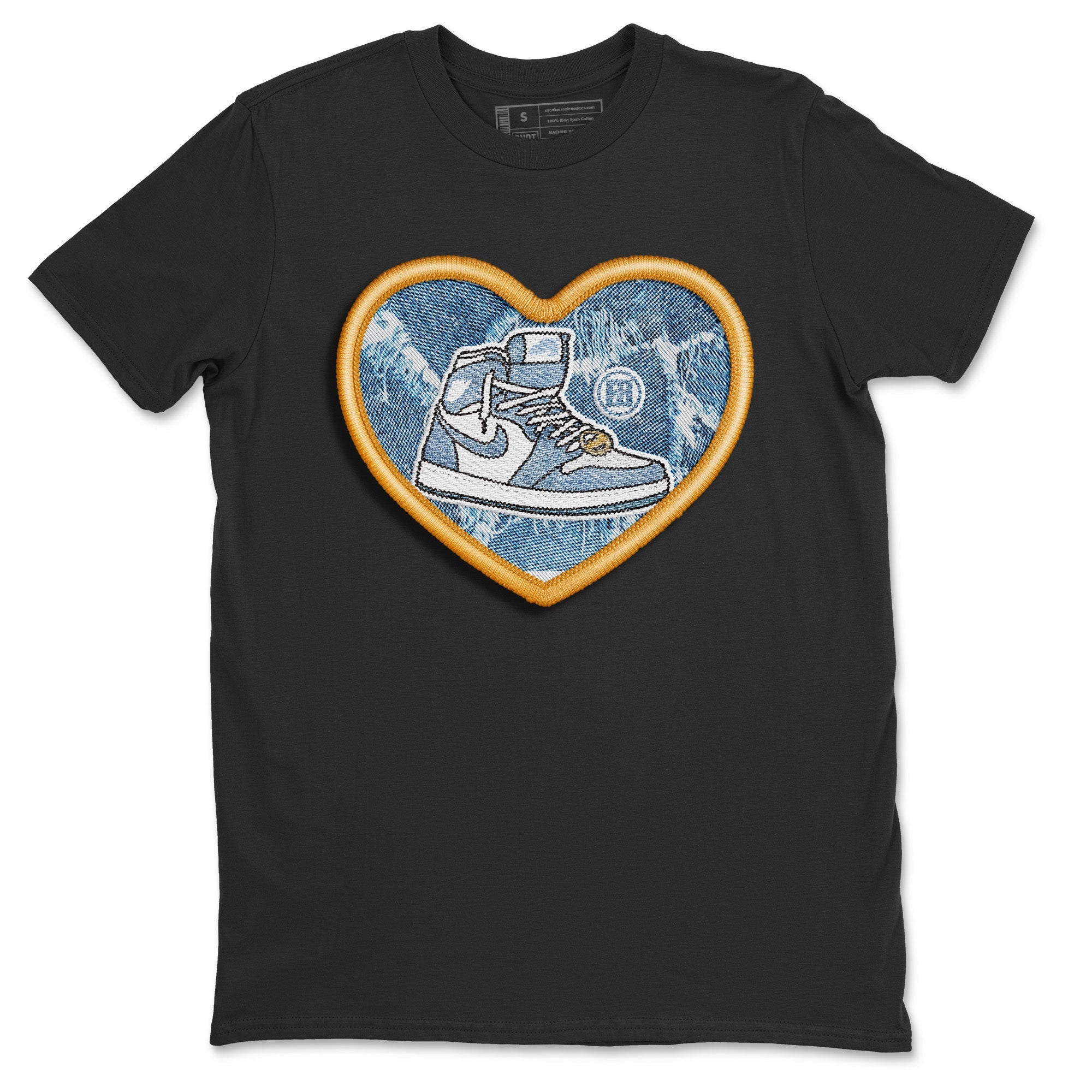 Embroidery Patch Unisex Tops - Air Jordan 1 Denim