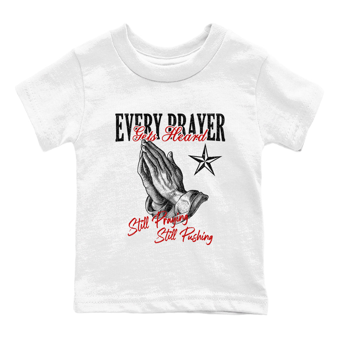 Every Prayer Gets Heard snkmatch Tees Kids - Air Jordan 11 Bred