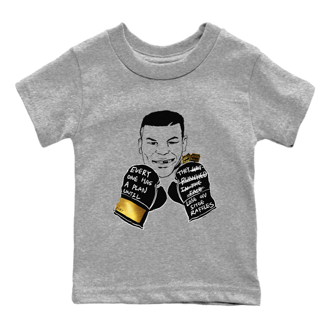 Everyone Has A Plan snkmatch Tees Kids - Air Jordan 1 Black Metallic Gold