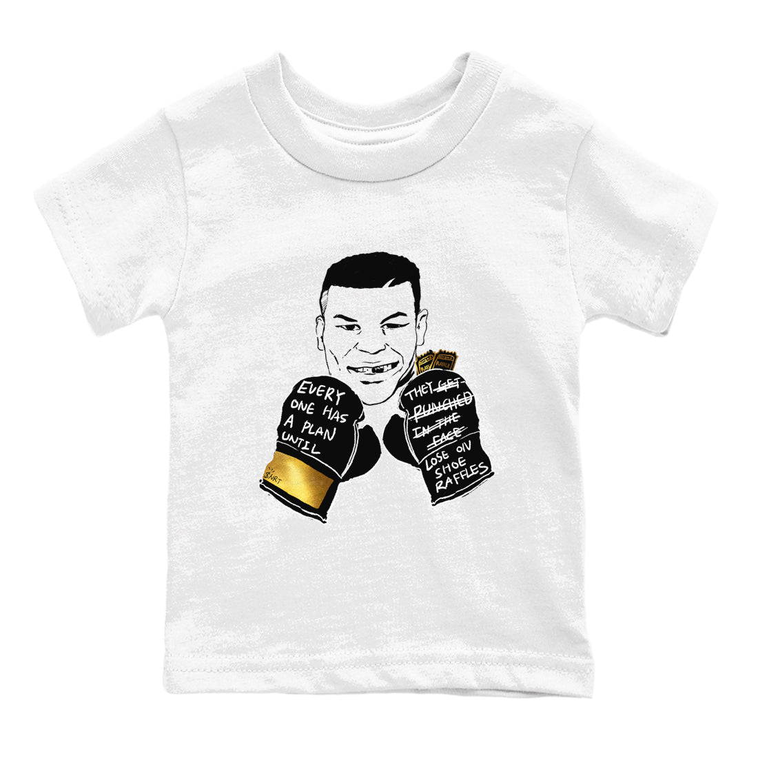 Everyone Has A Plan snkmatch Tees Kids - Air Jordan 1 Black Metallic Gold