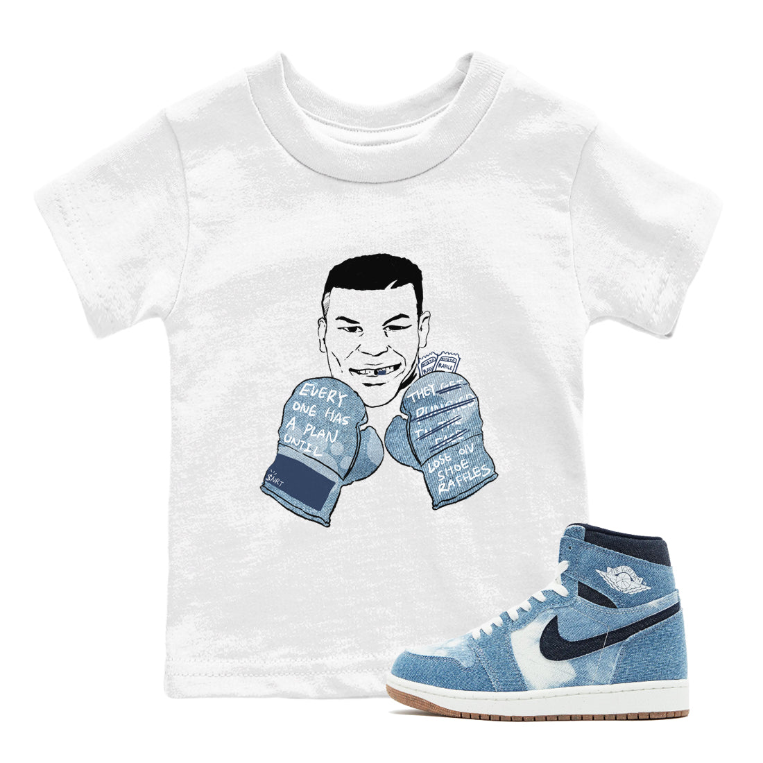 Everyone Has A Plan snkmatch Tees Kids - Air Jordan 1 Denim 2024