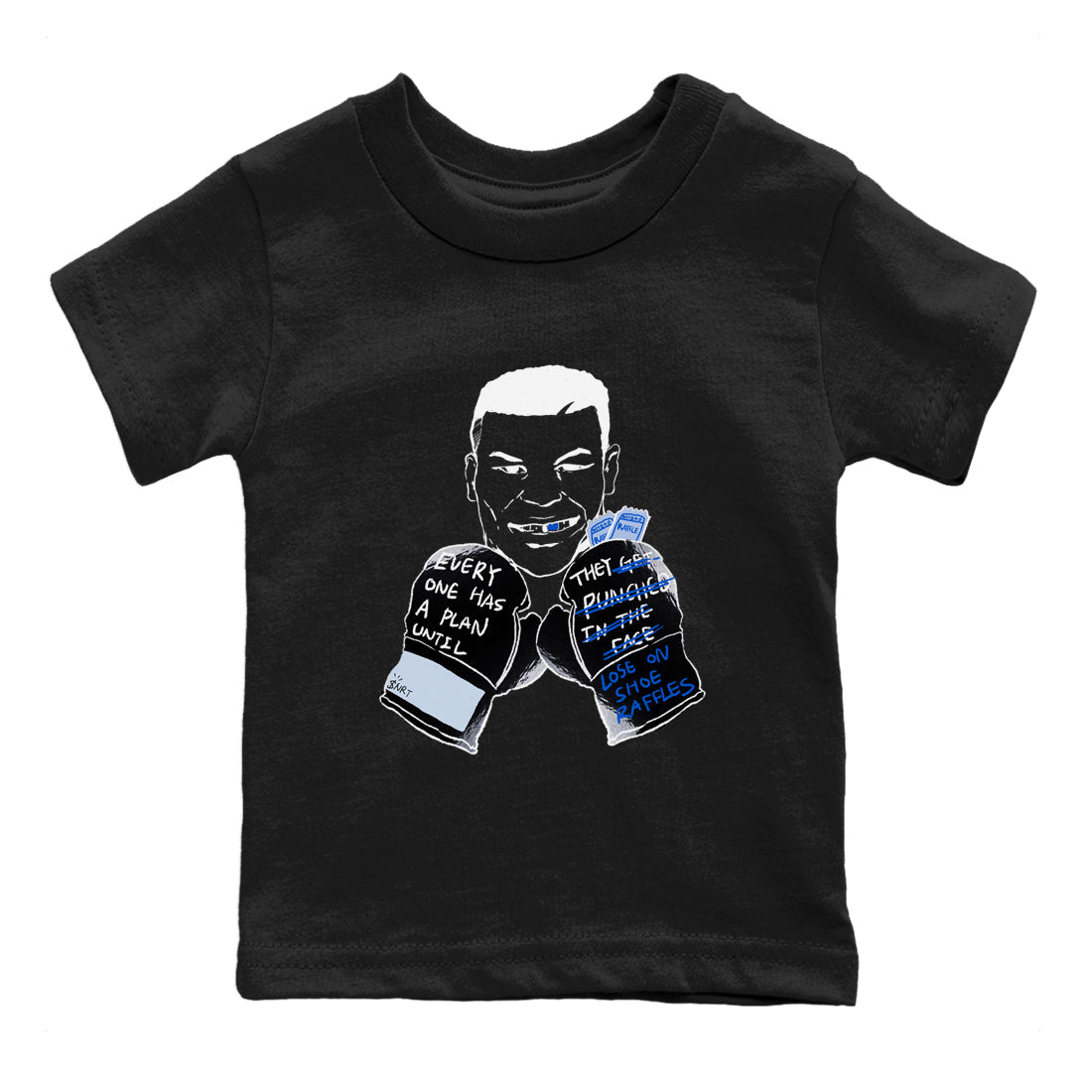 Everyone Has A Plan snkmatch Tees Kids - Air Jordan 11 Black and Varsity Royal