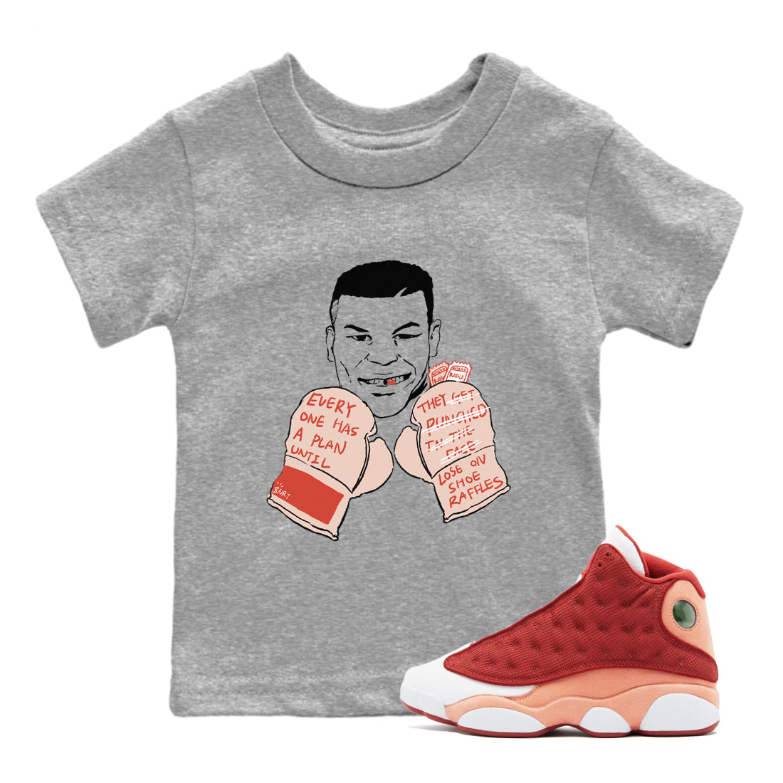 Everyone Has A Plan snkmatch Tees Kids - Air Jordan 13 Dune Red